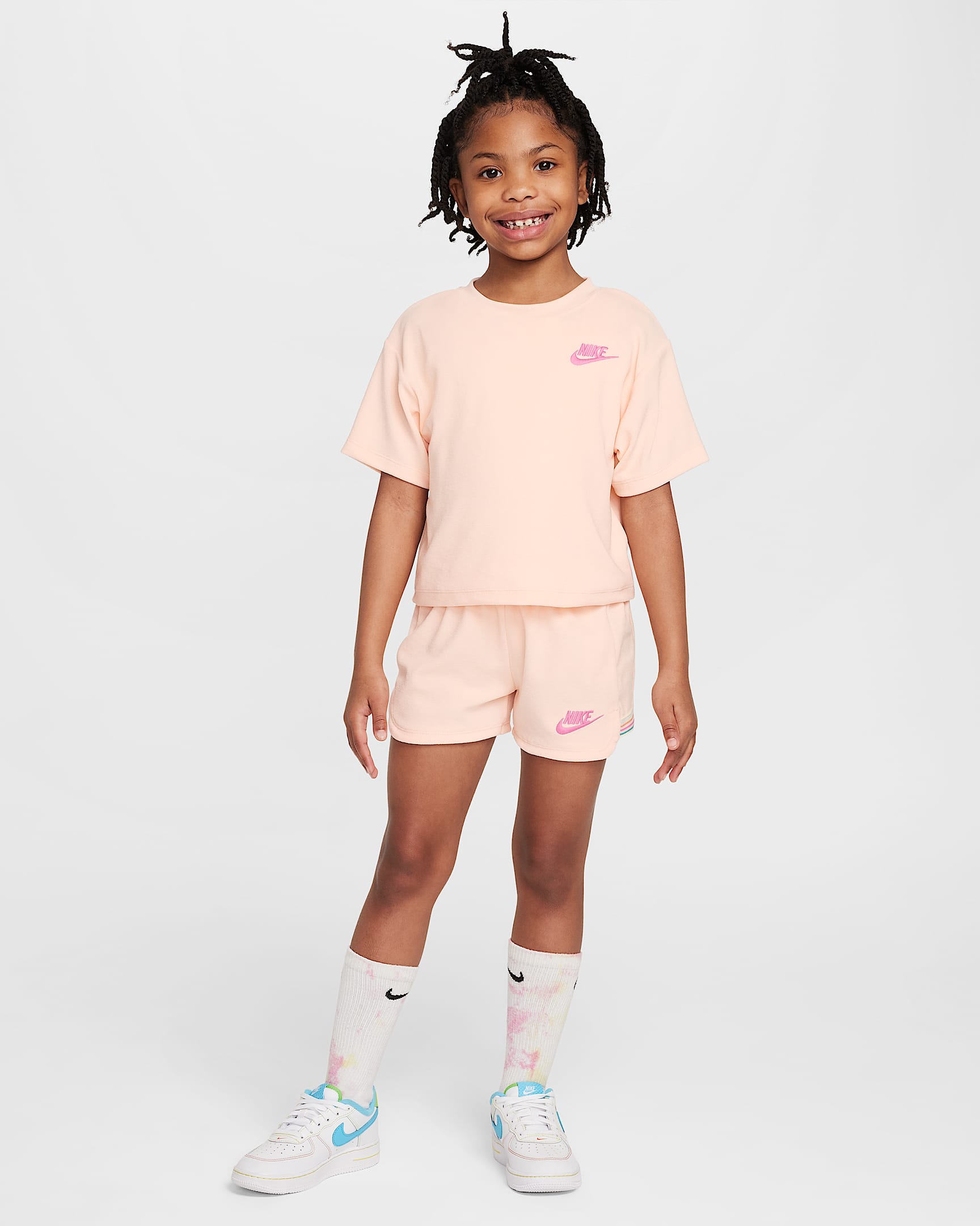 Nike "Let's Roll" 2-teiliges Frottee-Set (jüngere Kinder) - Washed Coral