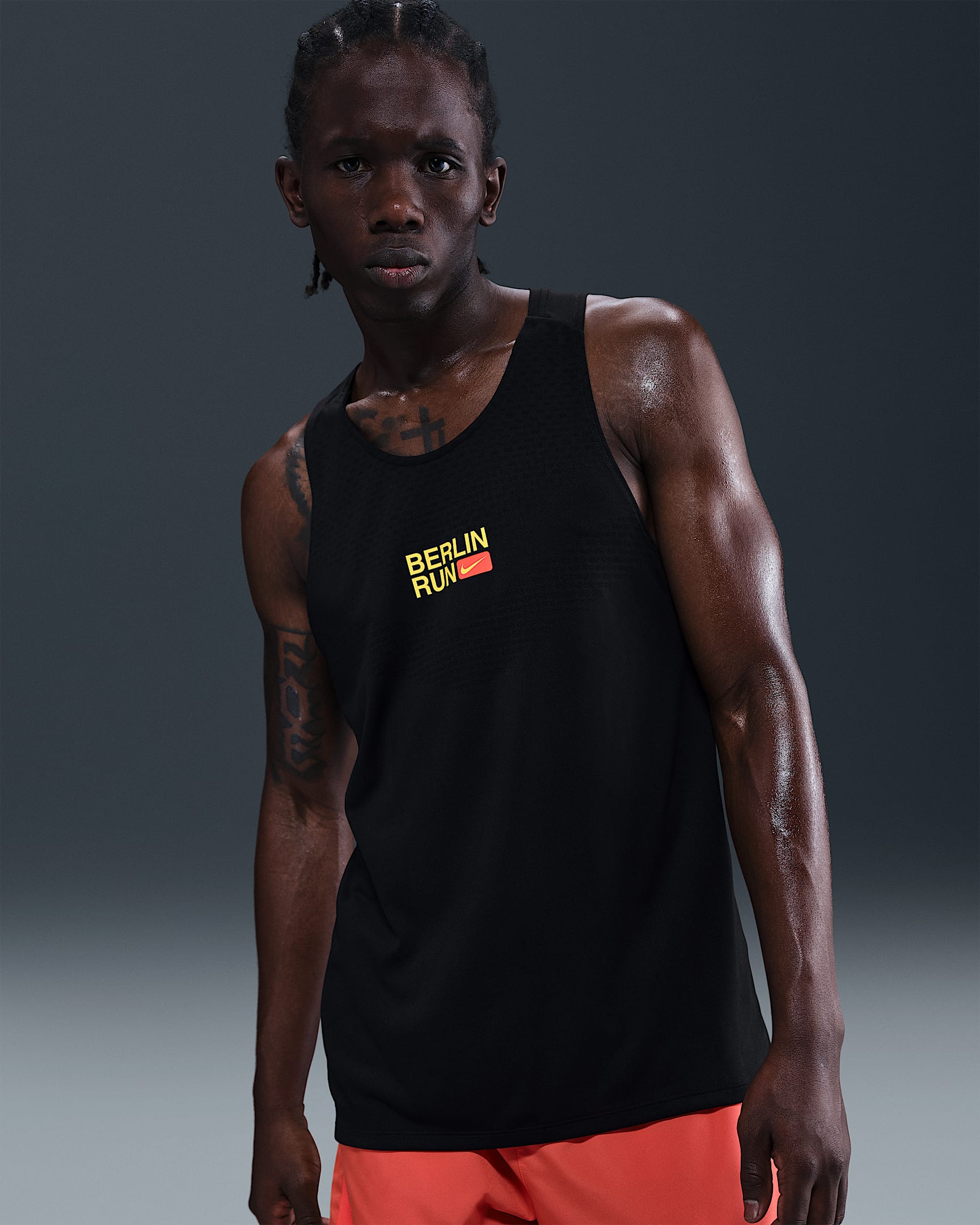Nike Stride Dri-FIT ADV férfi futótrikó - Fekete