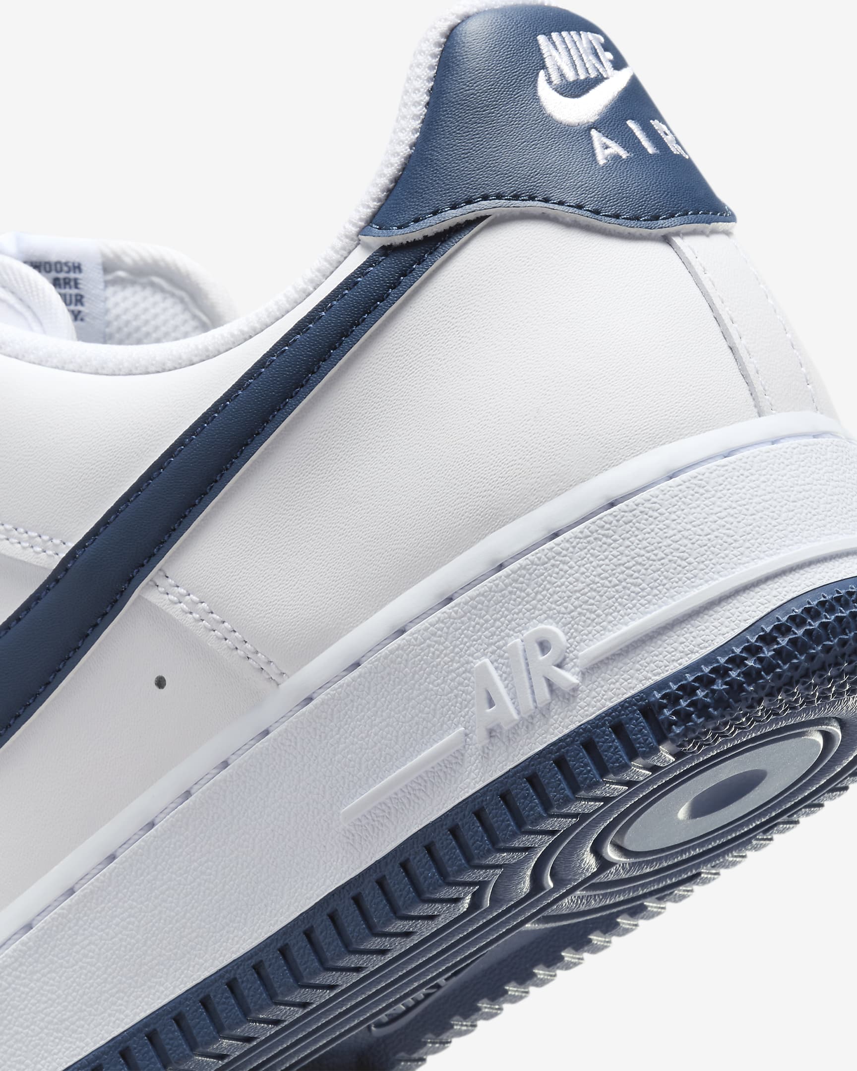 Nike Air Force 1 '07 Men's Shoes - White/White/Midnight Navy