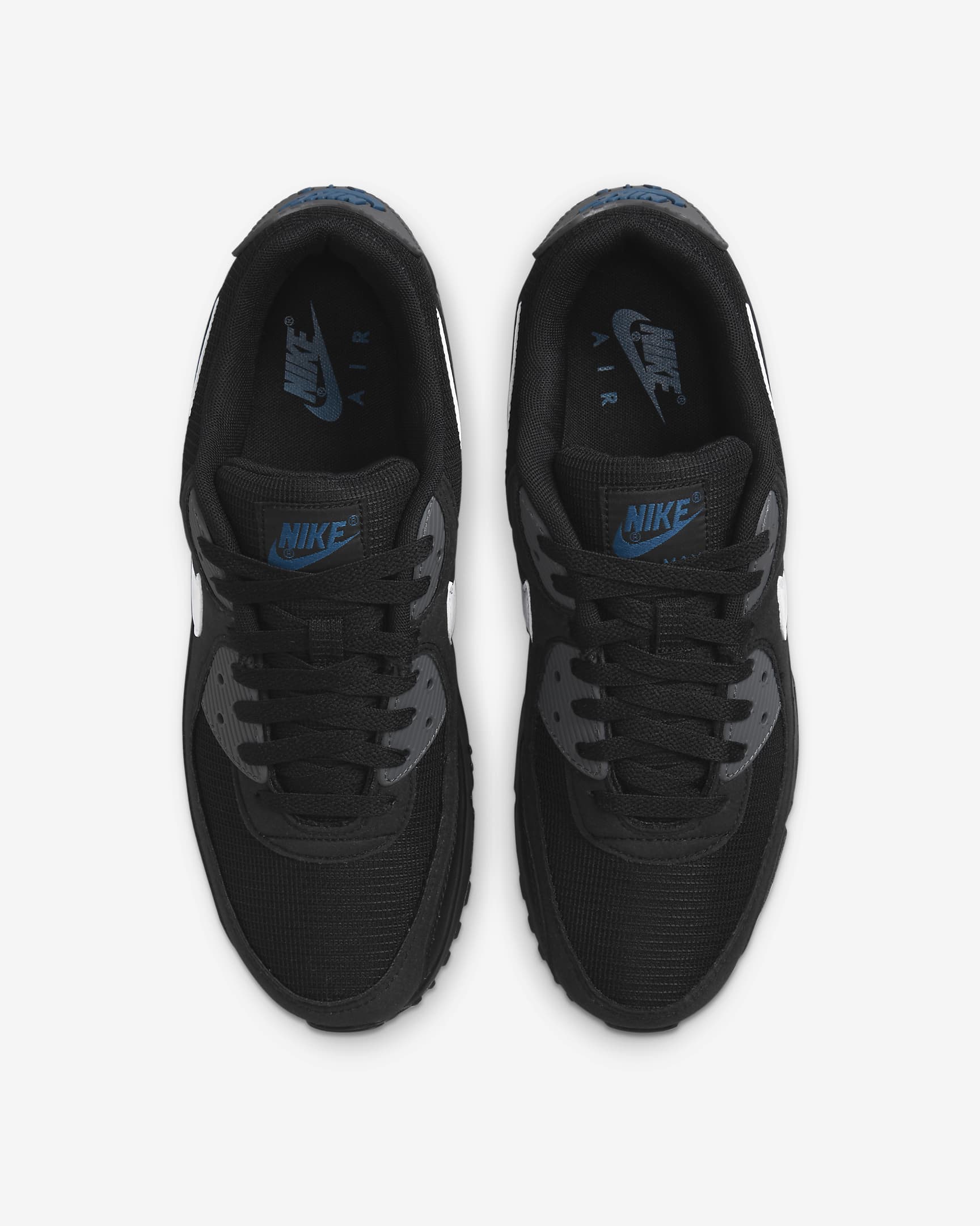 Nike Air Max 90-sko til mænd - sort/Marina/Iron Grey/hvid