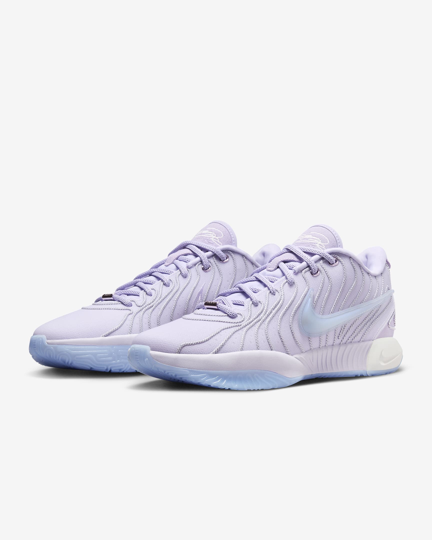 LeBron XXI Basketbol Ayakkabısı - Barely Grape/Lilac Bloom/Summit White/Light Armory Blue