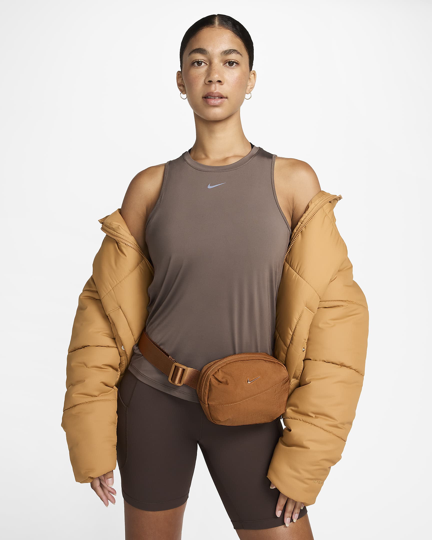 Nike Aura Crossbody Bag (2L) - Flax/Flax/Flat Gold Star