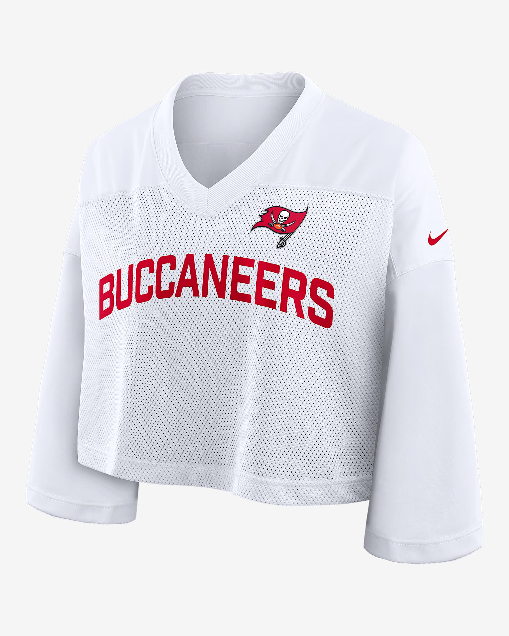 Tampa Bay Buccaneers Wide Receiver Jersey Fashion Women's Nike Dri-FIT NFL Cropped Top - White
