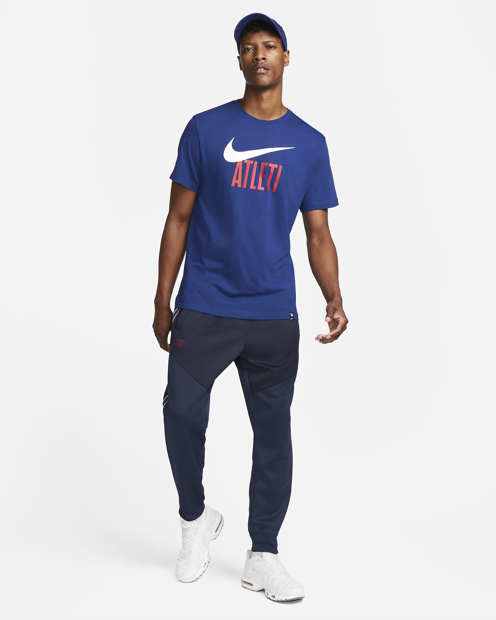 Atlético Madrid Swoosh Men's Soccer T-Shirt - Deep Royal Blue