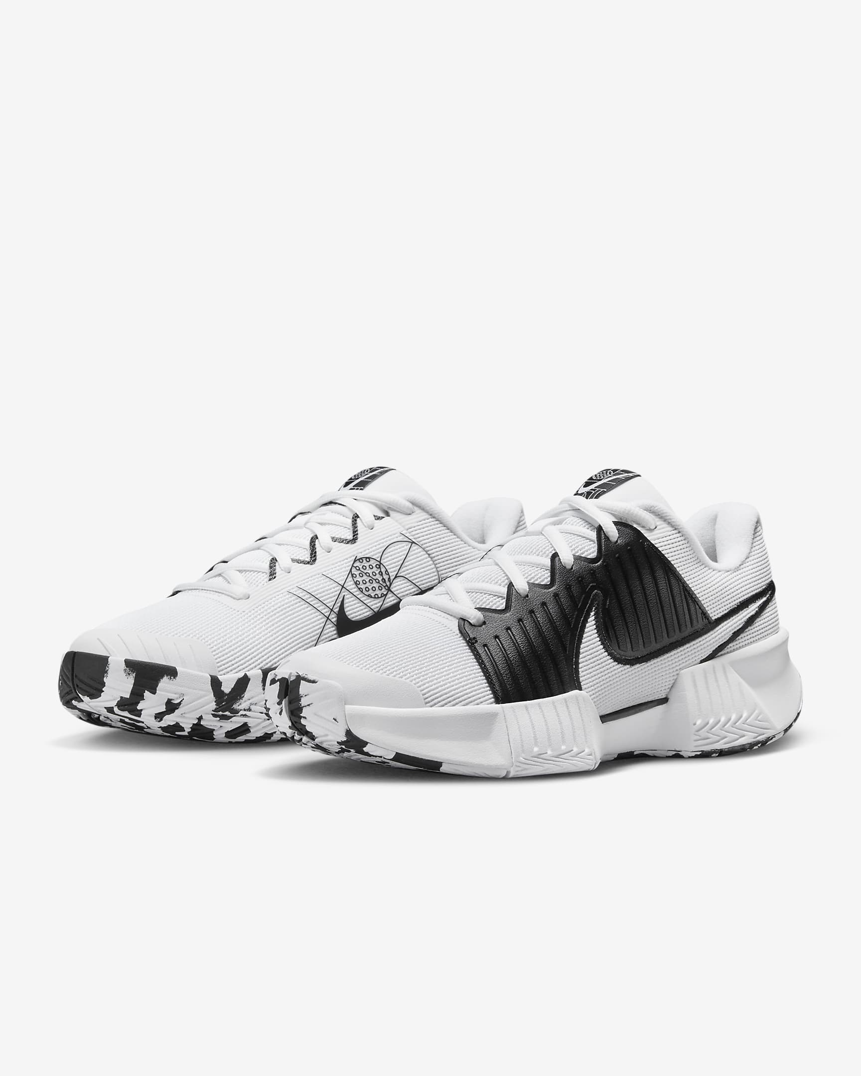 Nike Zoom Challenge Women's Pickleball Shoes - White/Black/White