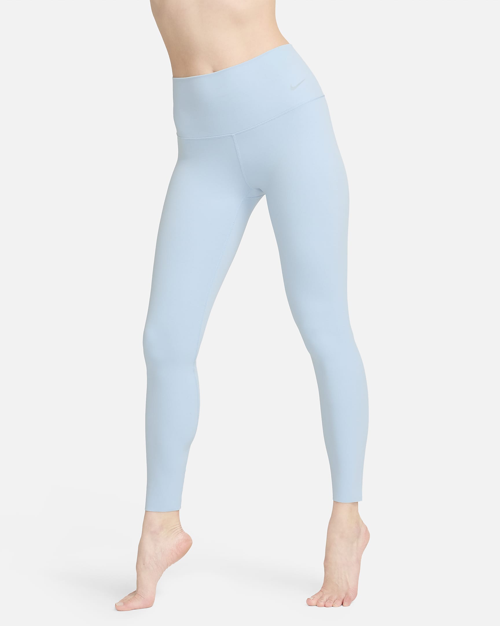 Nike Zenvy Women's Gentle-Support High-Waisted Full-Length Leggings - Light Armoury Blue/Black