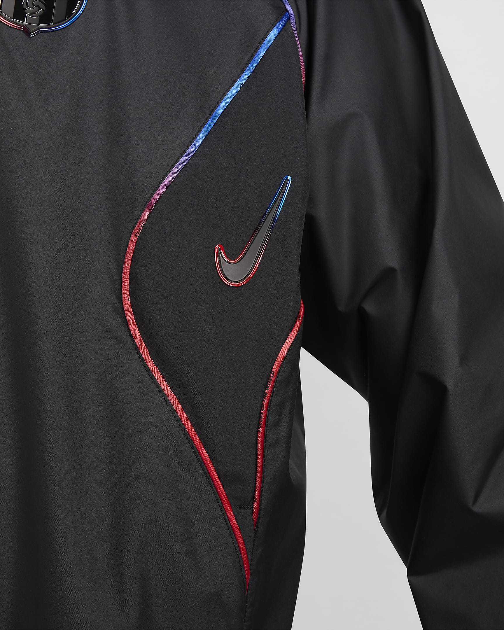 Veste légère de foot Nike Repel FC Barcelona Extérieur pour homme - Noir/Noir