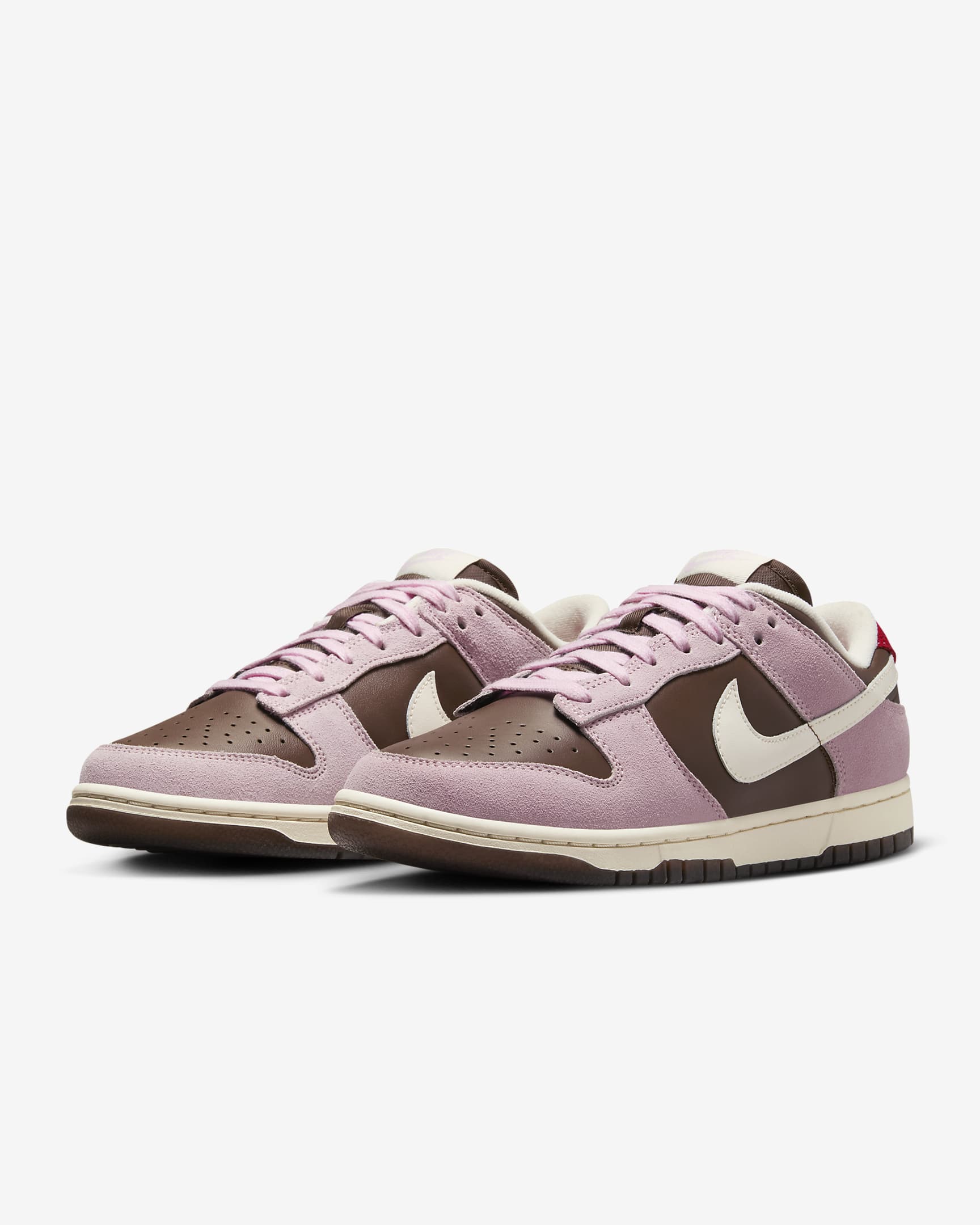 รองเท้าผู้หญิง Nike Dunk Low - Cacao Wow/Pink Foam/University Red/Pale Ivory