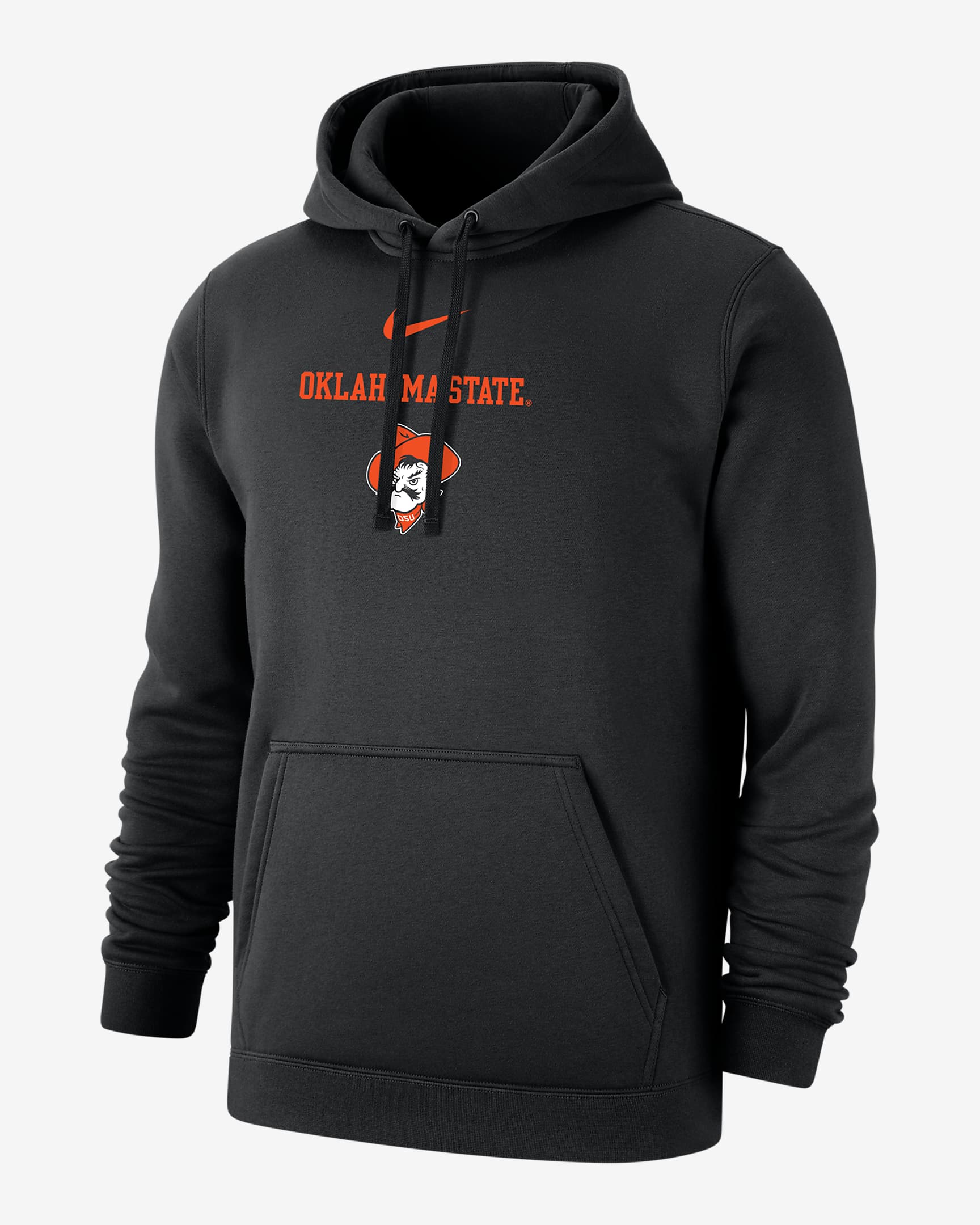 Oklahoma State Club Fleece Men's Nike College Hoodie - Black