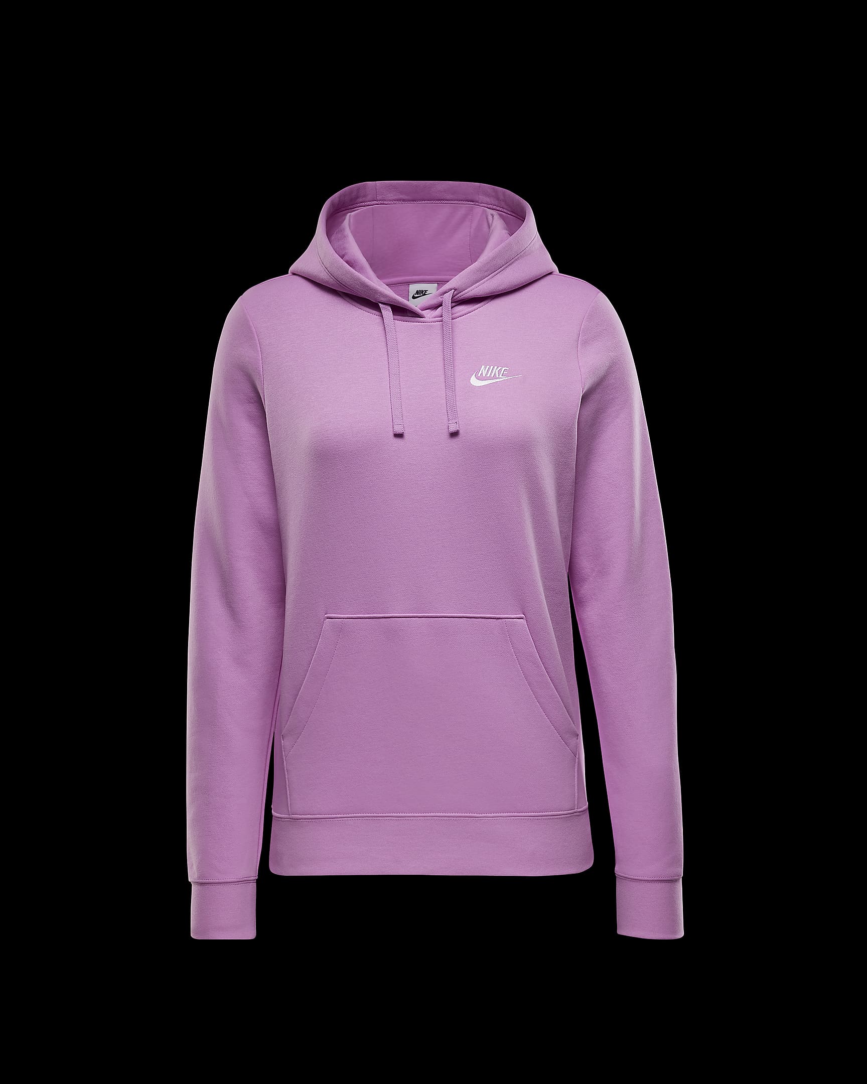 Sudadera con gorro sin cierre para mujer Nike Sportswear Club Fleece - Rosa extremo/Blanco