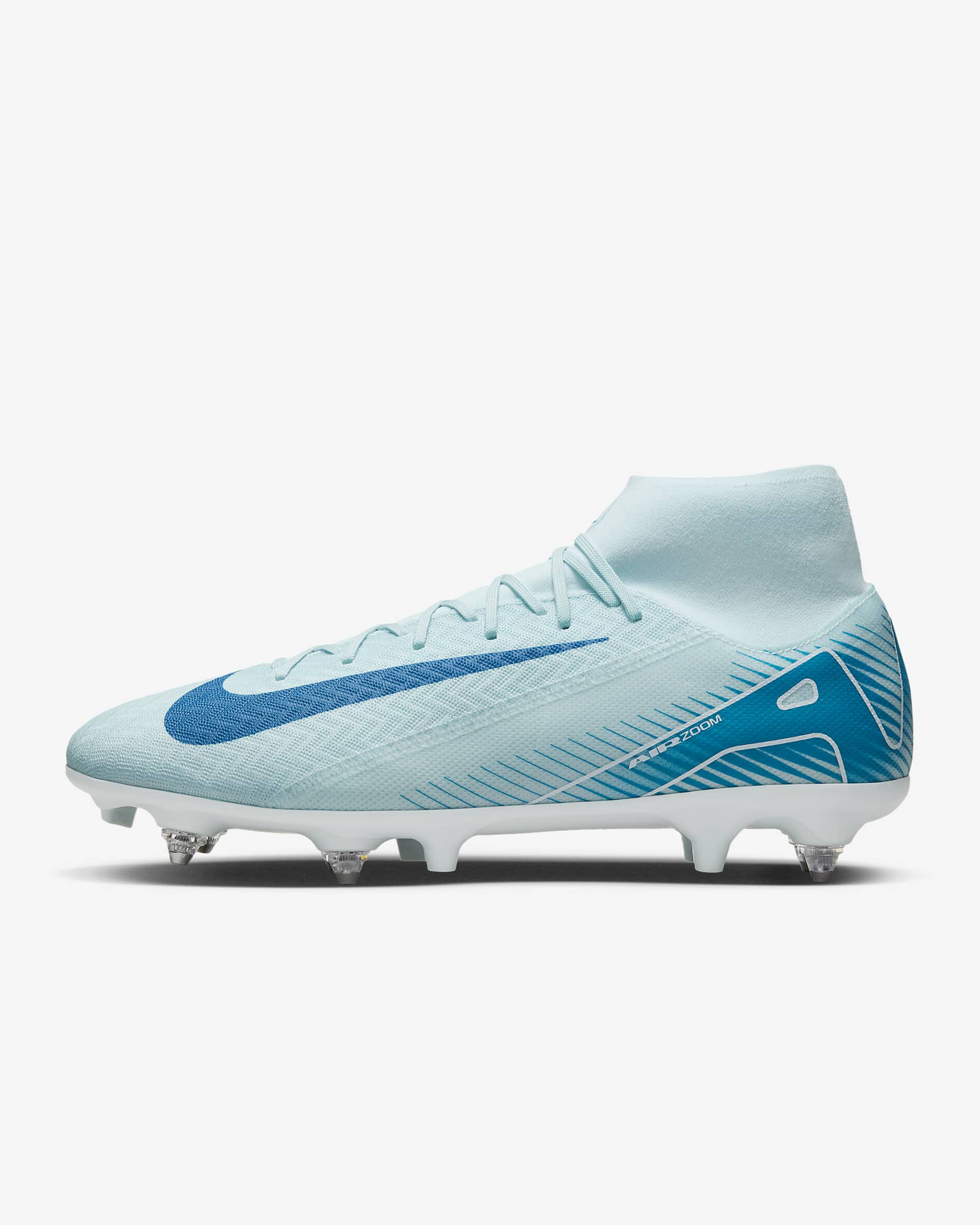 Korki piłkarskie typu high top SG-Pro Nike Mercurial Superfly 10 Academy - Glacier Blue/Blue Orbit