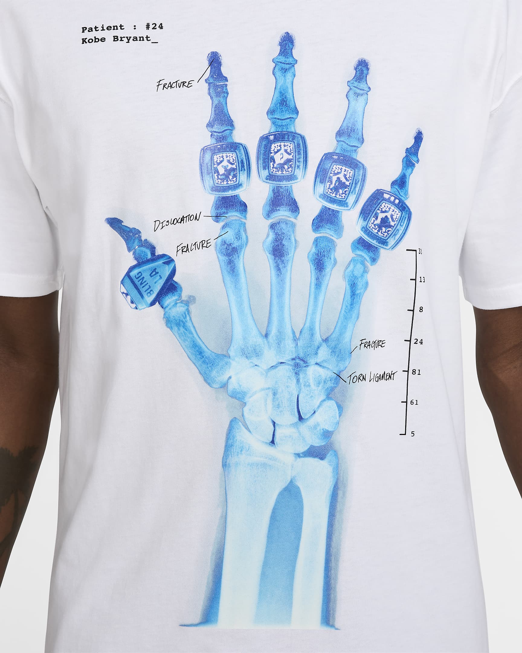 Kobe 'X-Ray' Men's T-Shirt - White