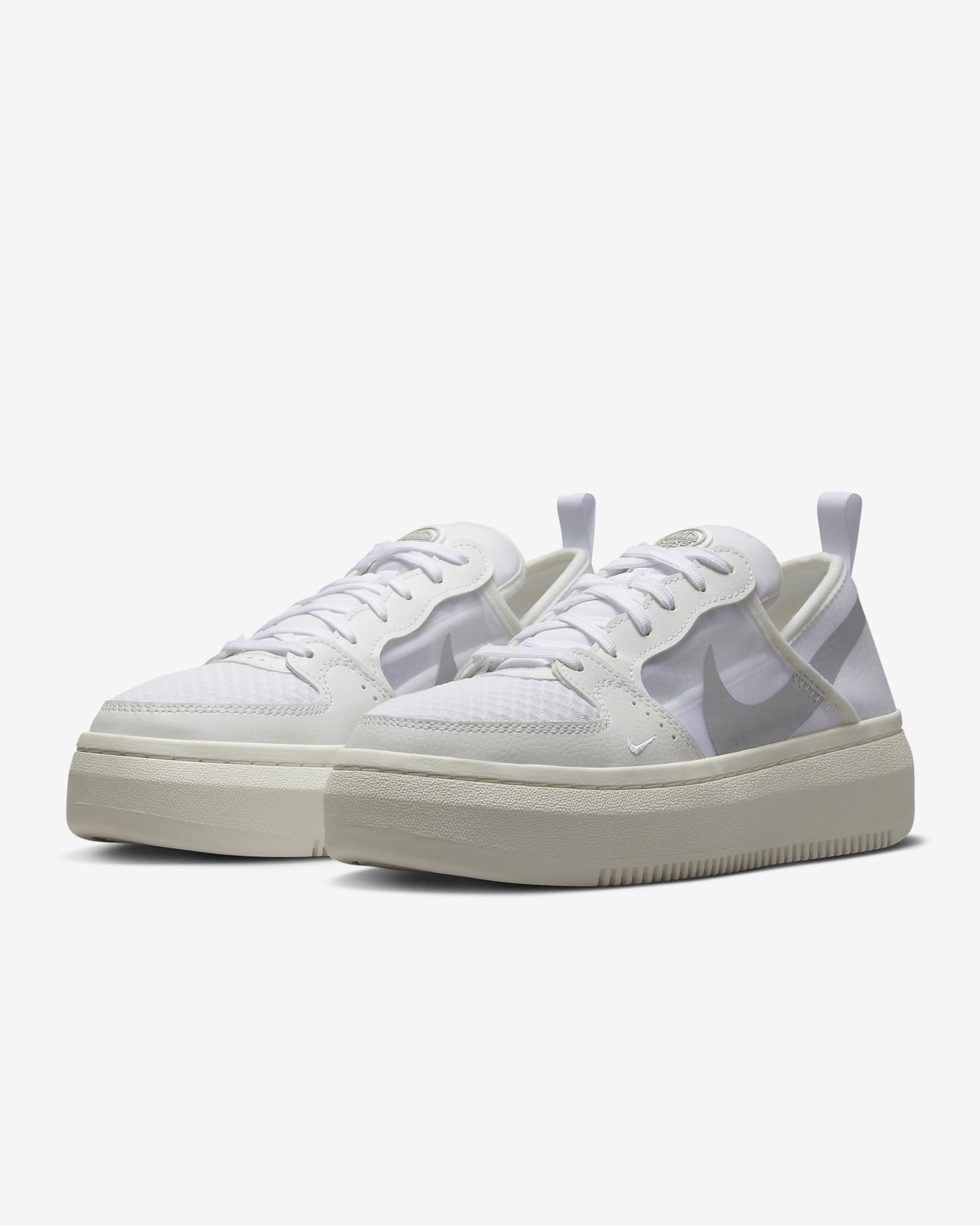 Nike Court Vision Alta 女鞋 - 白色/Sail/Metallic Silver