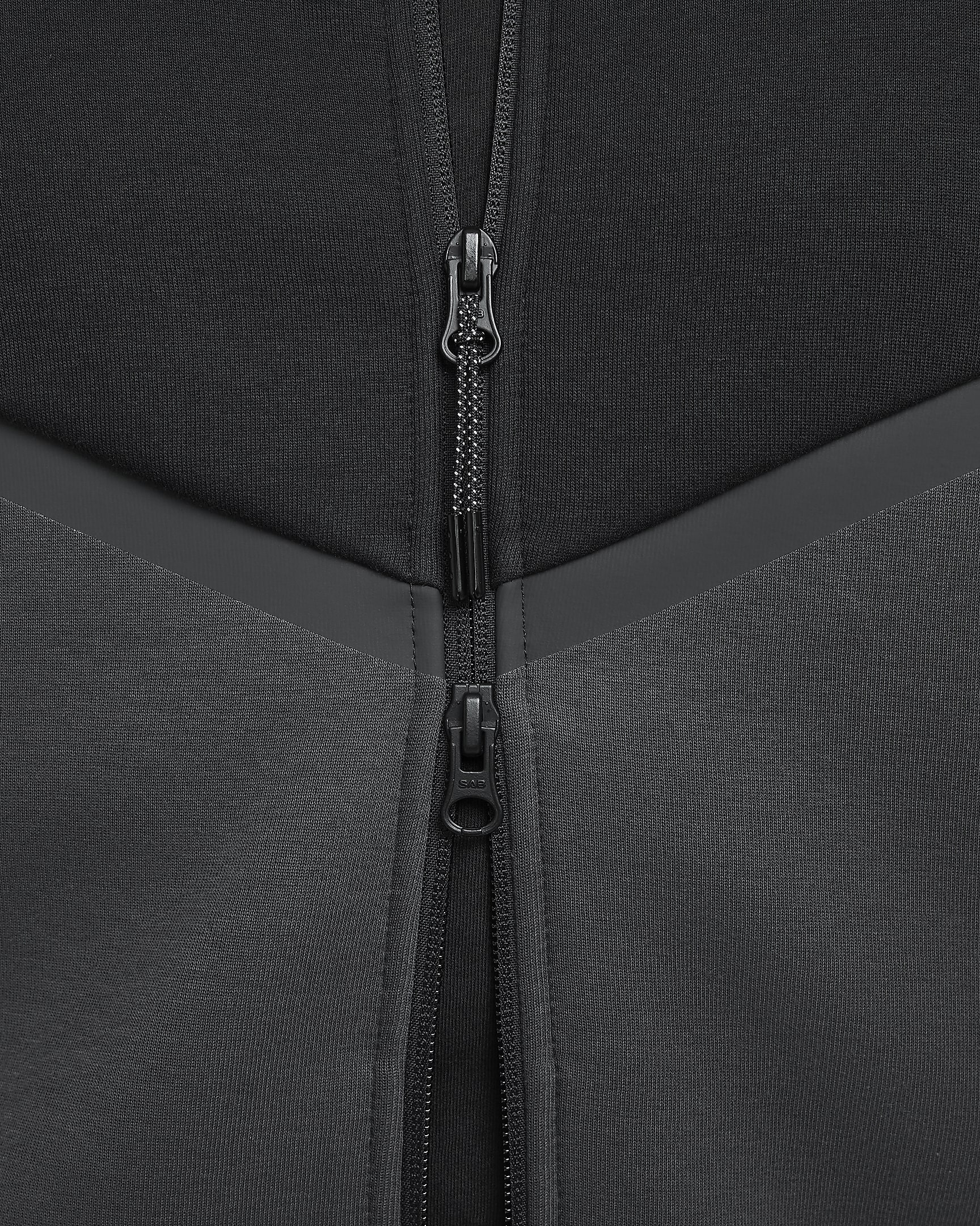 Nike Tech Men's Full-Zip Windrunner Hoodie - Black/Anthracite/Green Strike