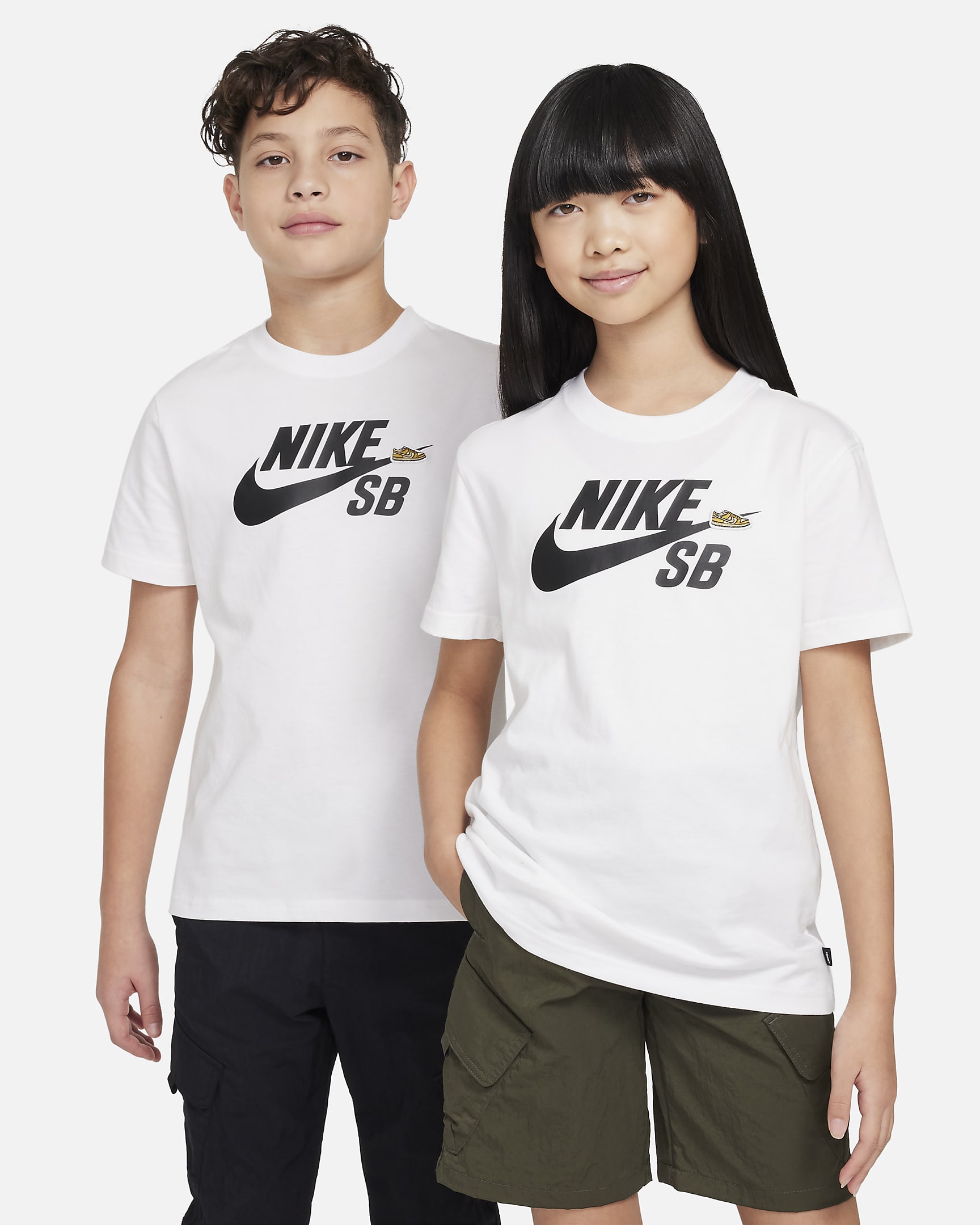 Nike SB Older Kids' T-Shirt - White