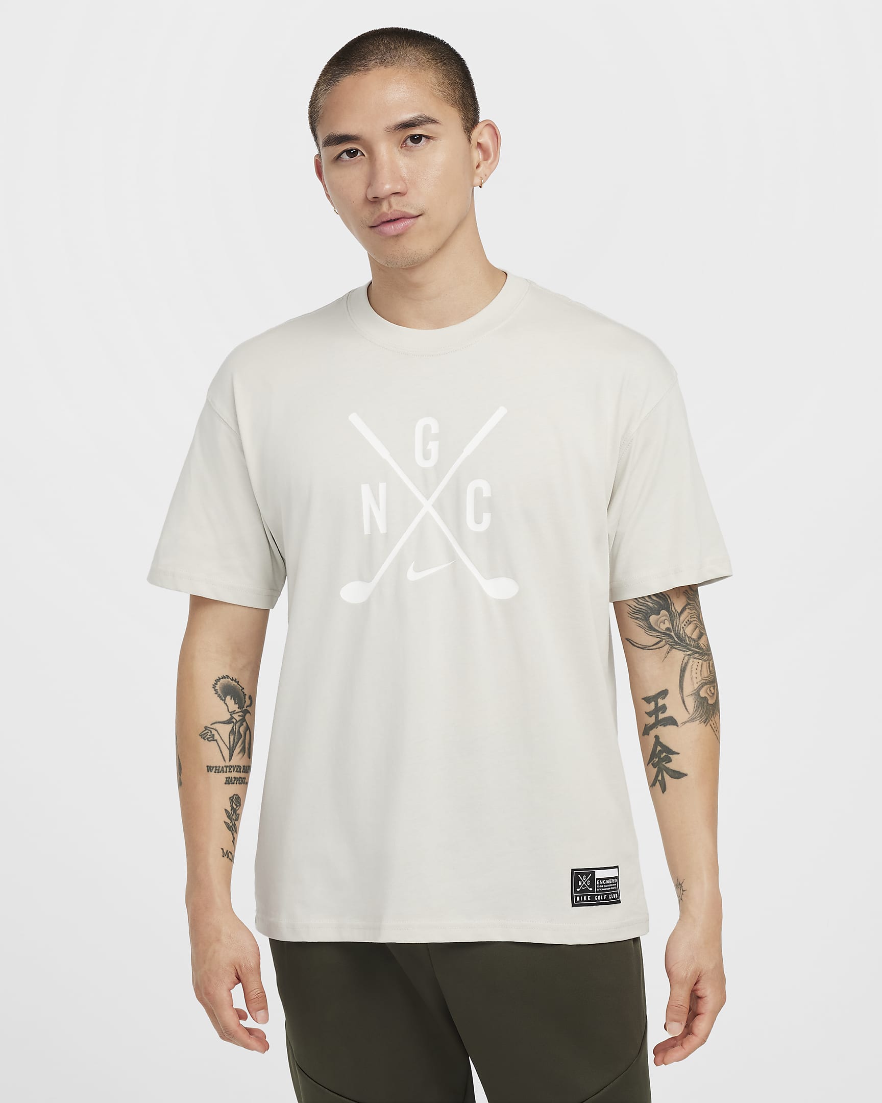 Nike Max90 Men's Golf T-Shirt - Light Bone