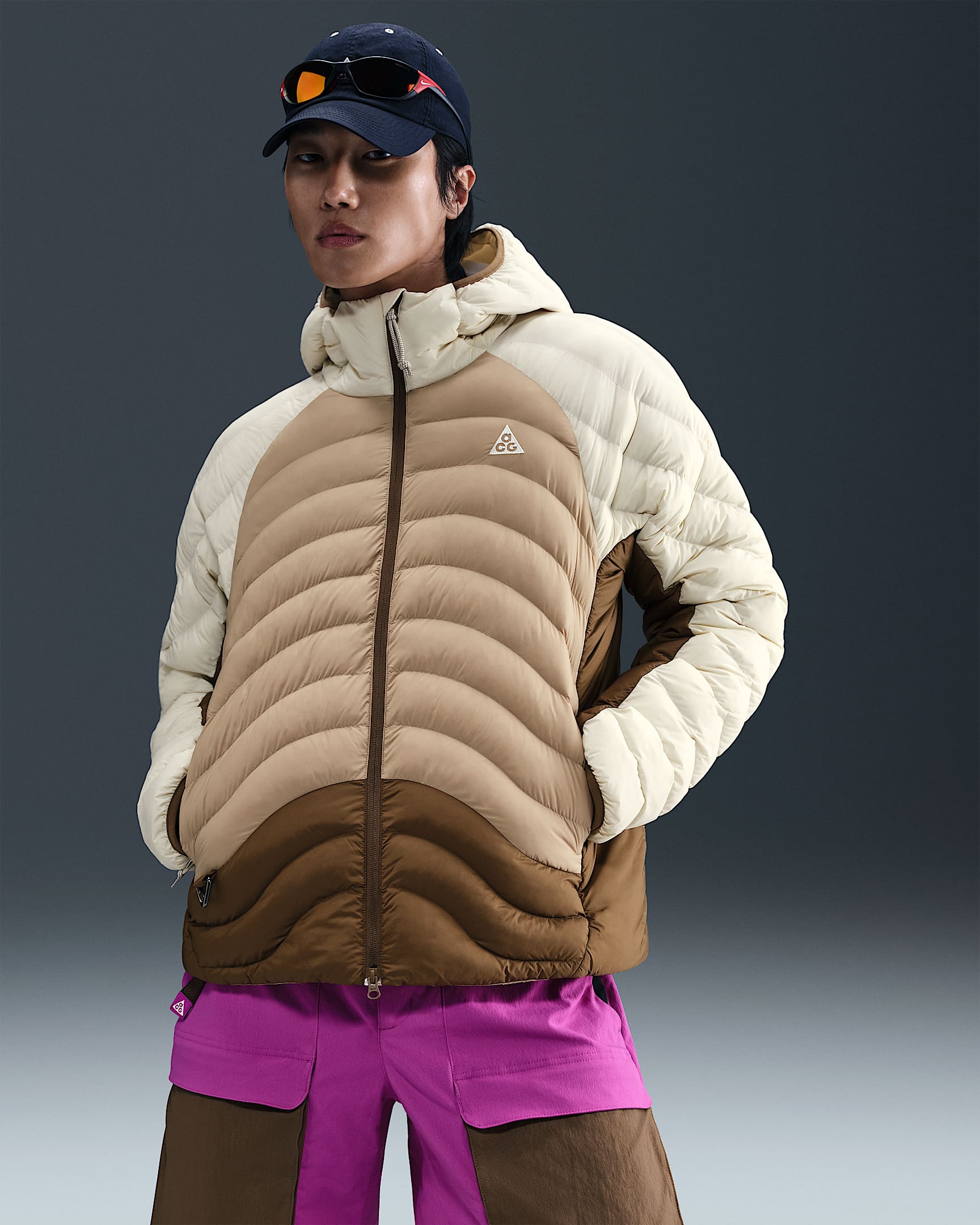 Pánská bunda Nike ACG Therma-FIT ADV „Lava Flow“ - Light Khaki/Light Khaki/Parachute Beige/Summit White