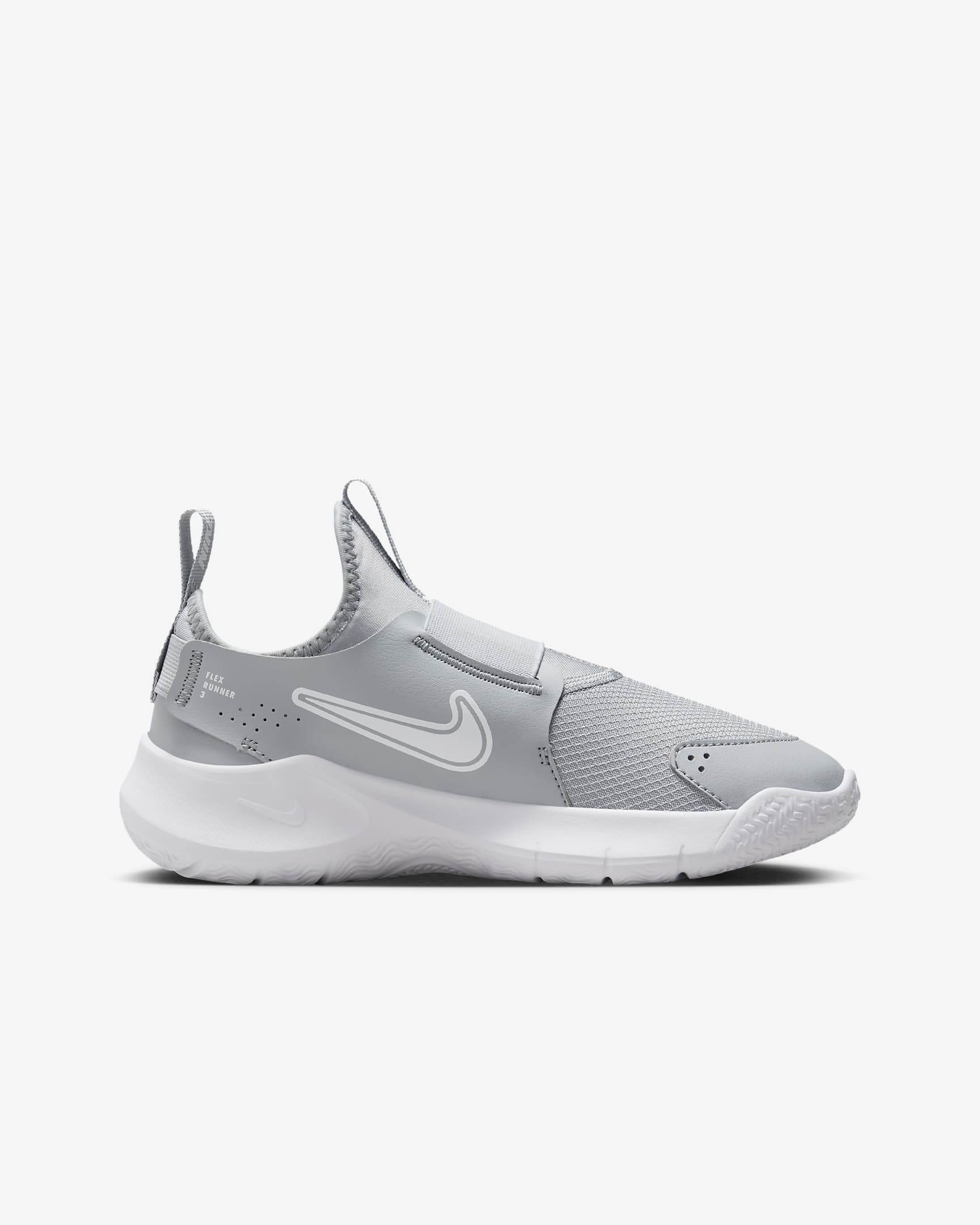 Nike Flex Runner 3 Big Kids' Road Running Shoes - Wolf Grey/White