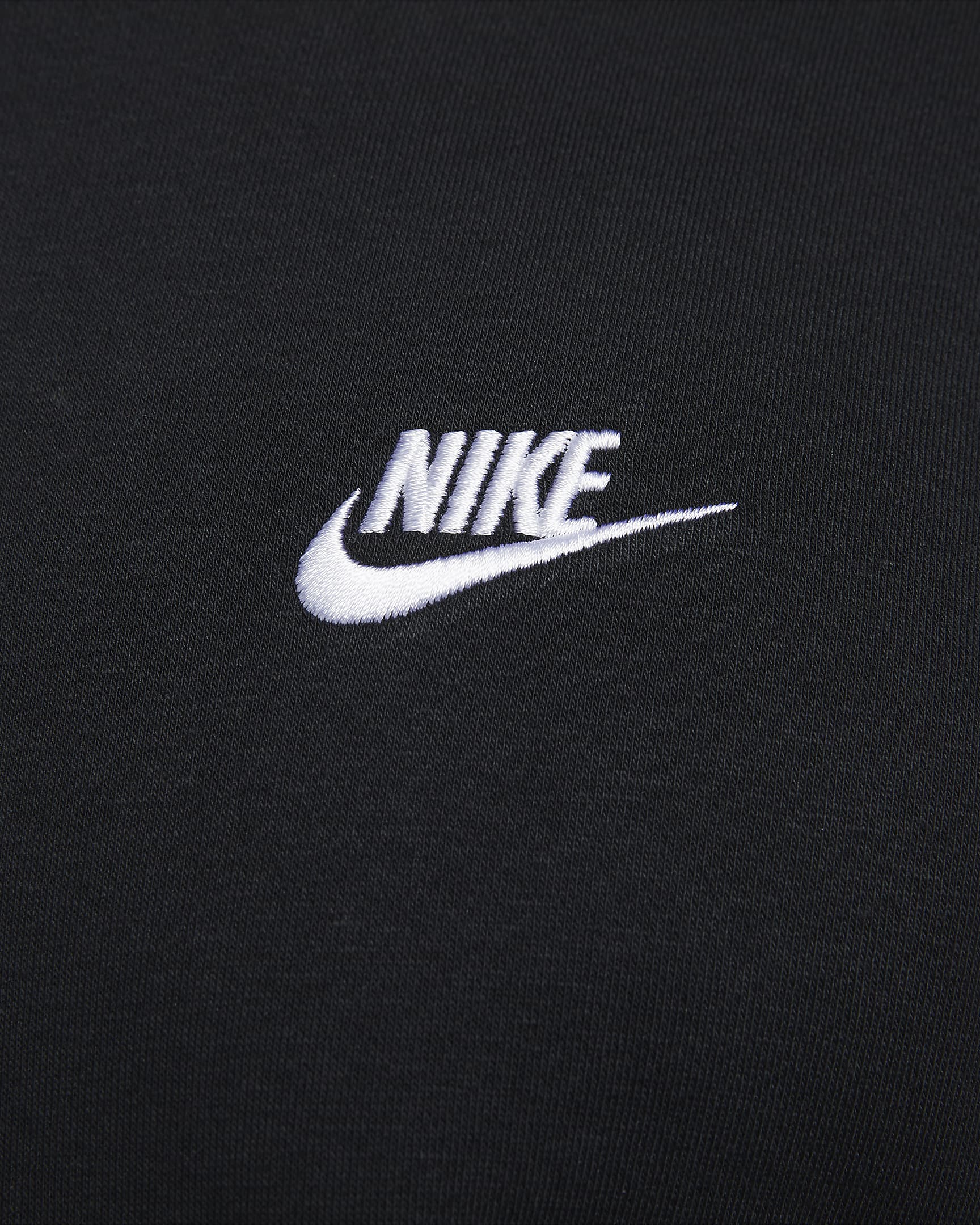 Bluza z kapturem Nike Sportswear Club Fleece - Czerń/Czerń/Biel