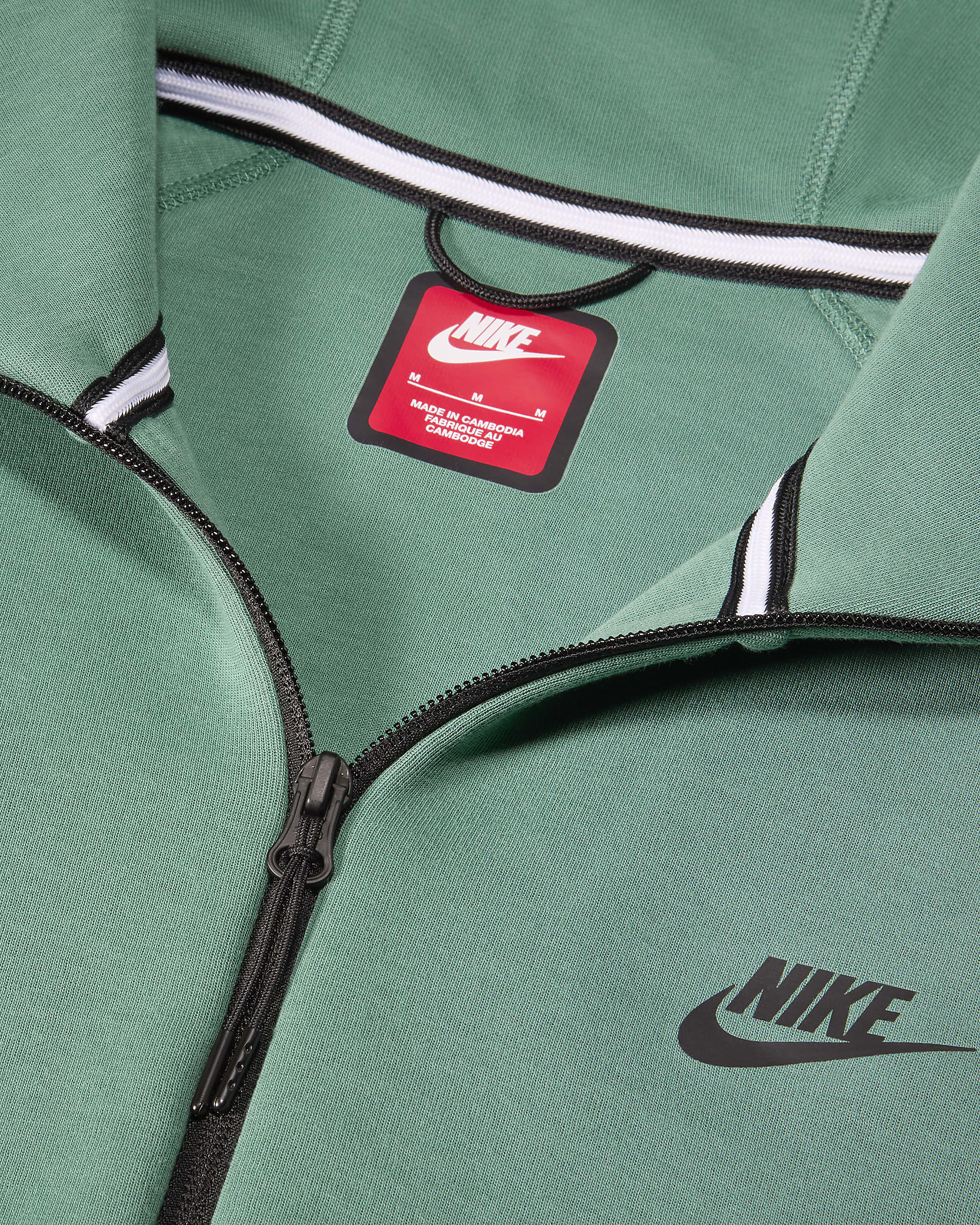 Nike Sportswear Tech Fleece Windrunner Hoodie met rits voor heren - Bicoastal/Zwart