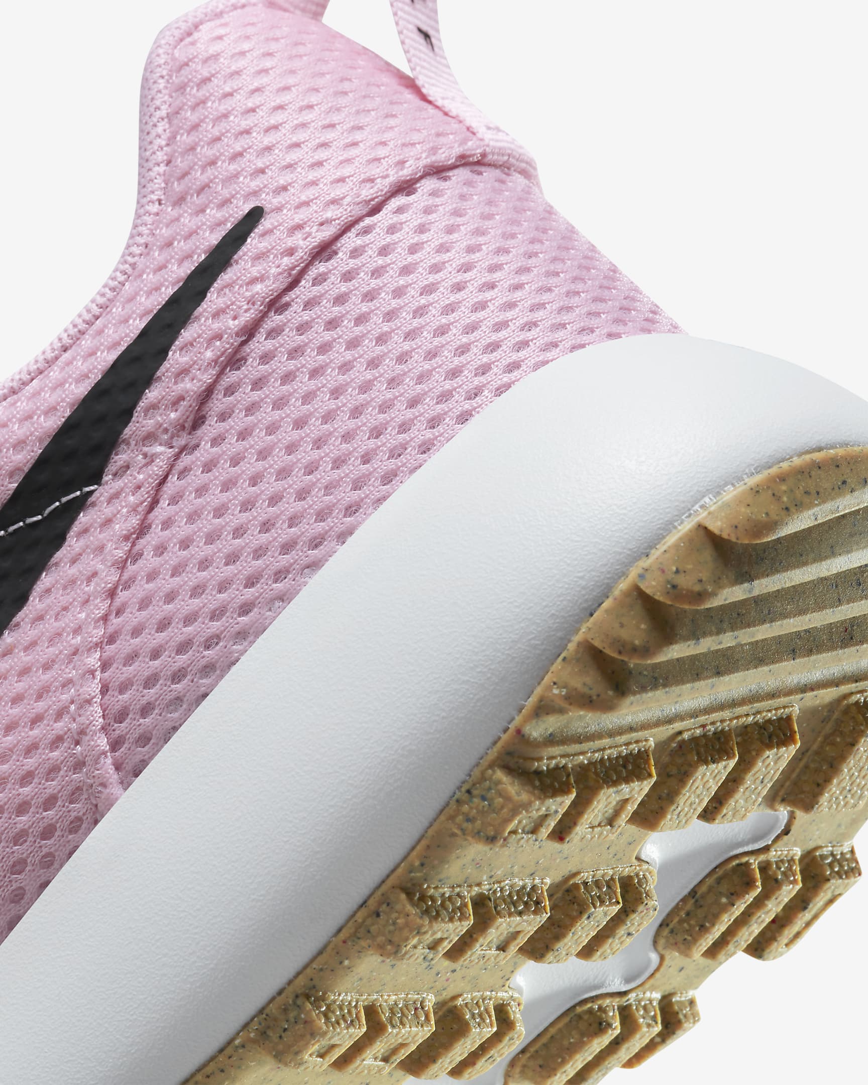 Calzado de golf para hombre Roshe G Next Nature - Rosa suave medio/Blanco/Marrón claro goma/Negro