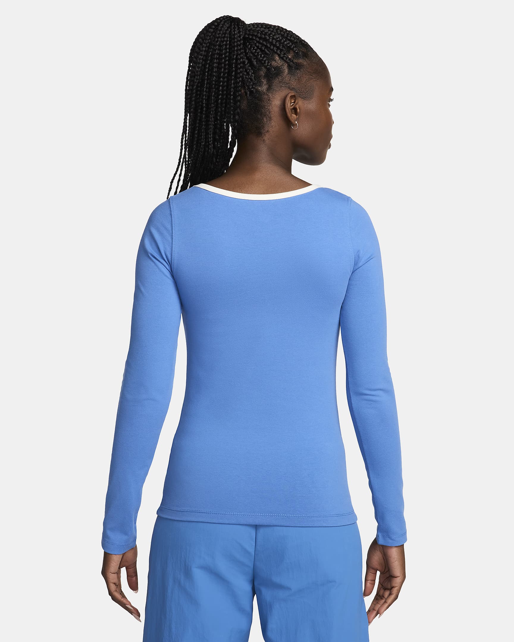 Nike Sportswear Women's Square-Neck Long-Sleeve Top. Nike UK