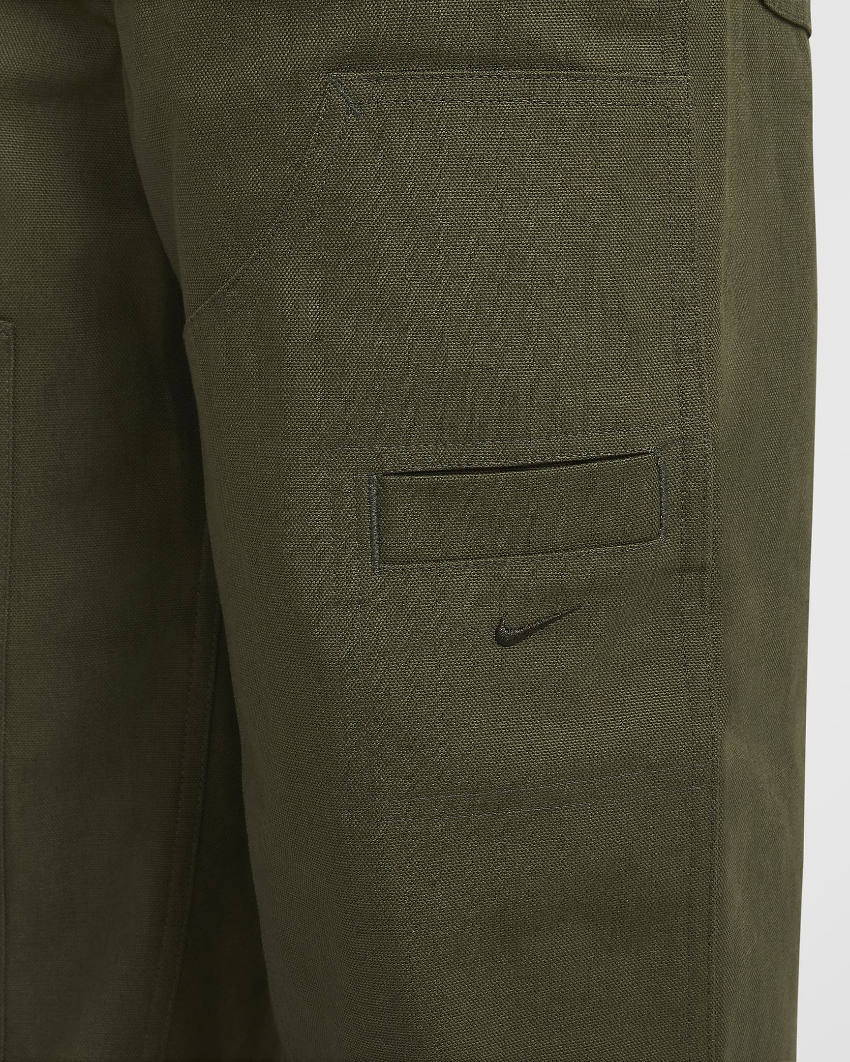 Calças estilo carpinteiro Nike Sportswear Metro Ground Júnior - Caqui Cargo/Sequoia