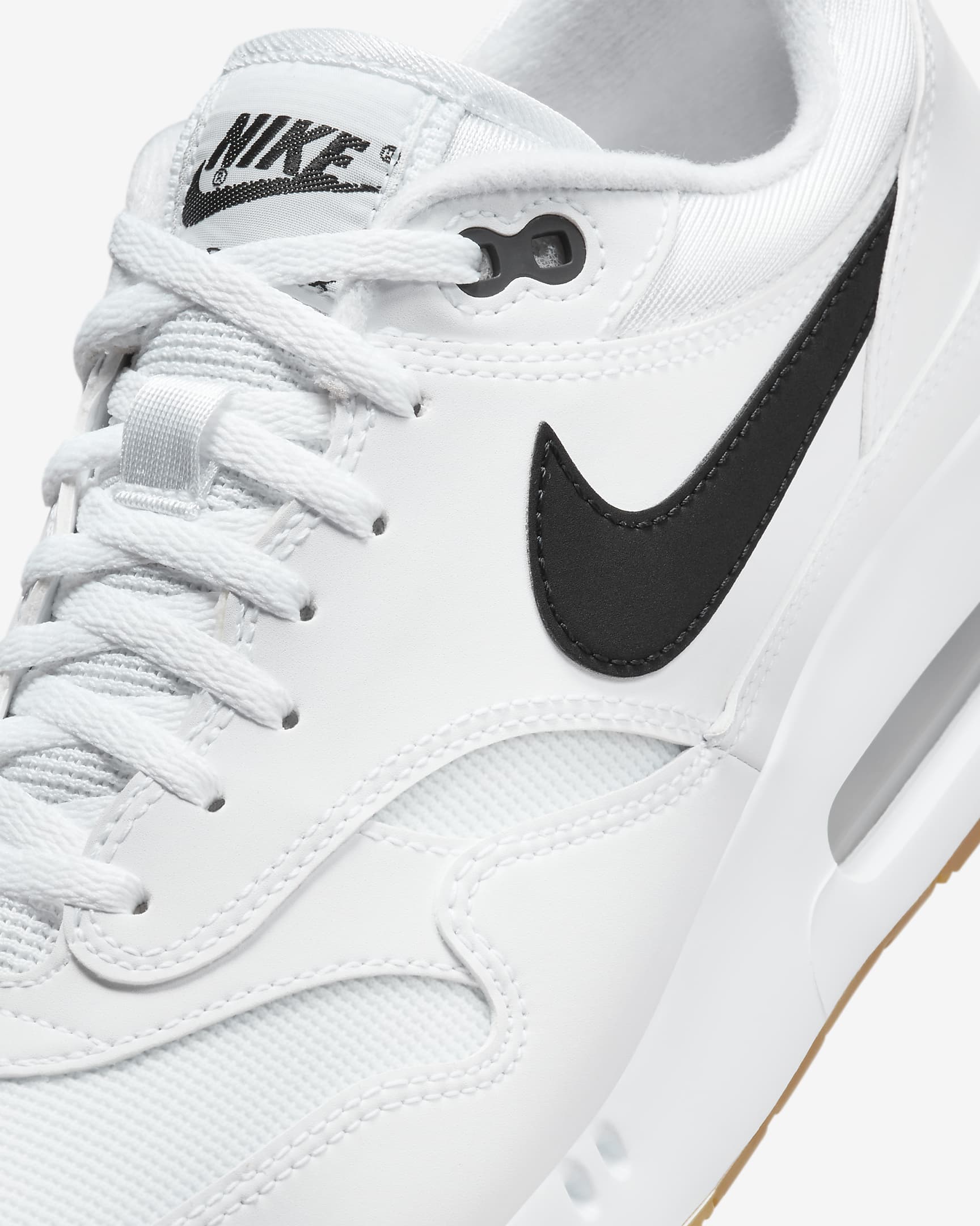 Chaussure de golf Nike Air Max 1 '86 OG G pour homme - Blanc/Gum Medium Brown/Noir