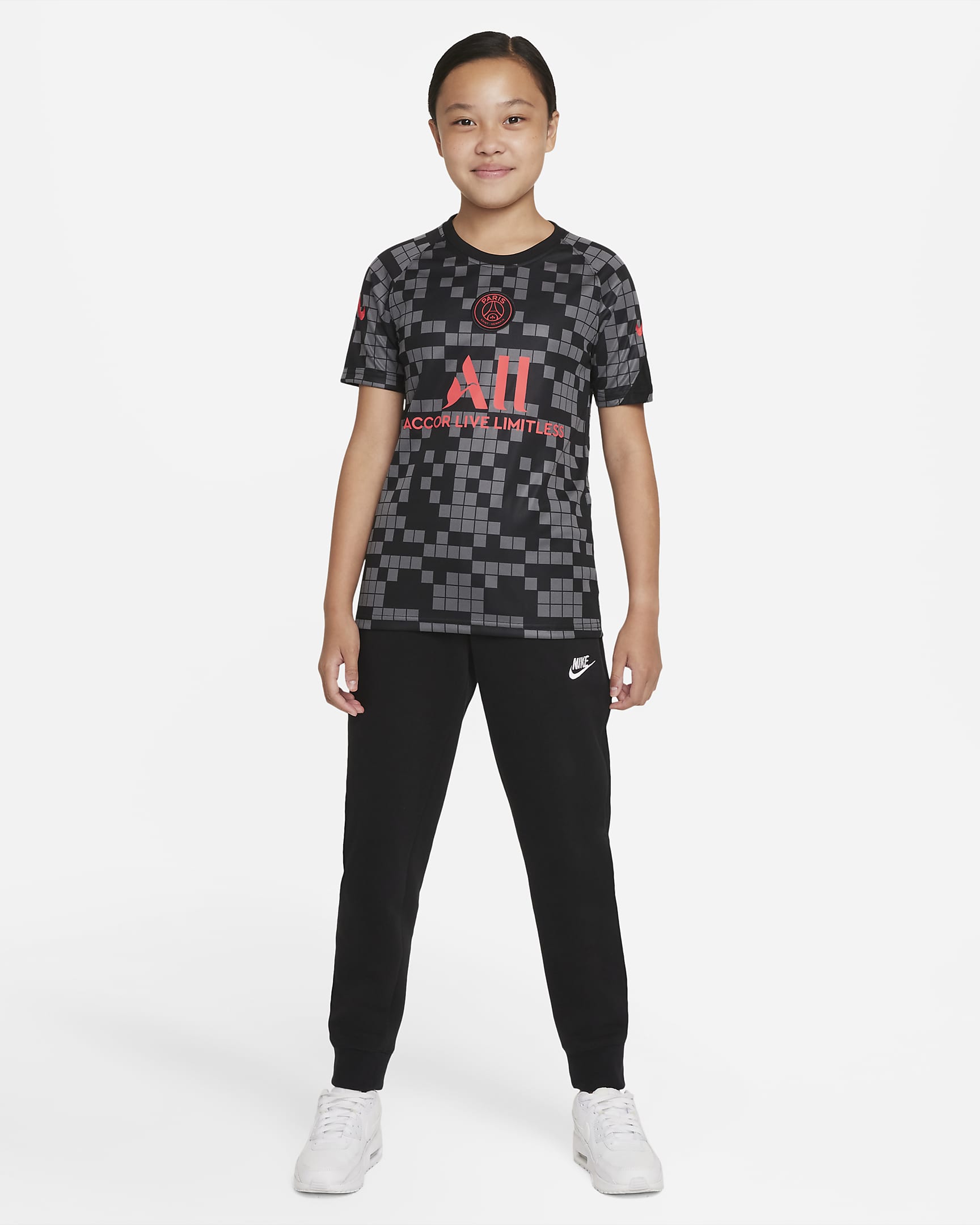 Paris Saint-Germain Older Kids' Nike Dri-FIT Pre-Match Football Top ...