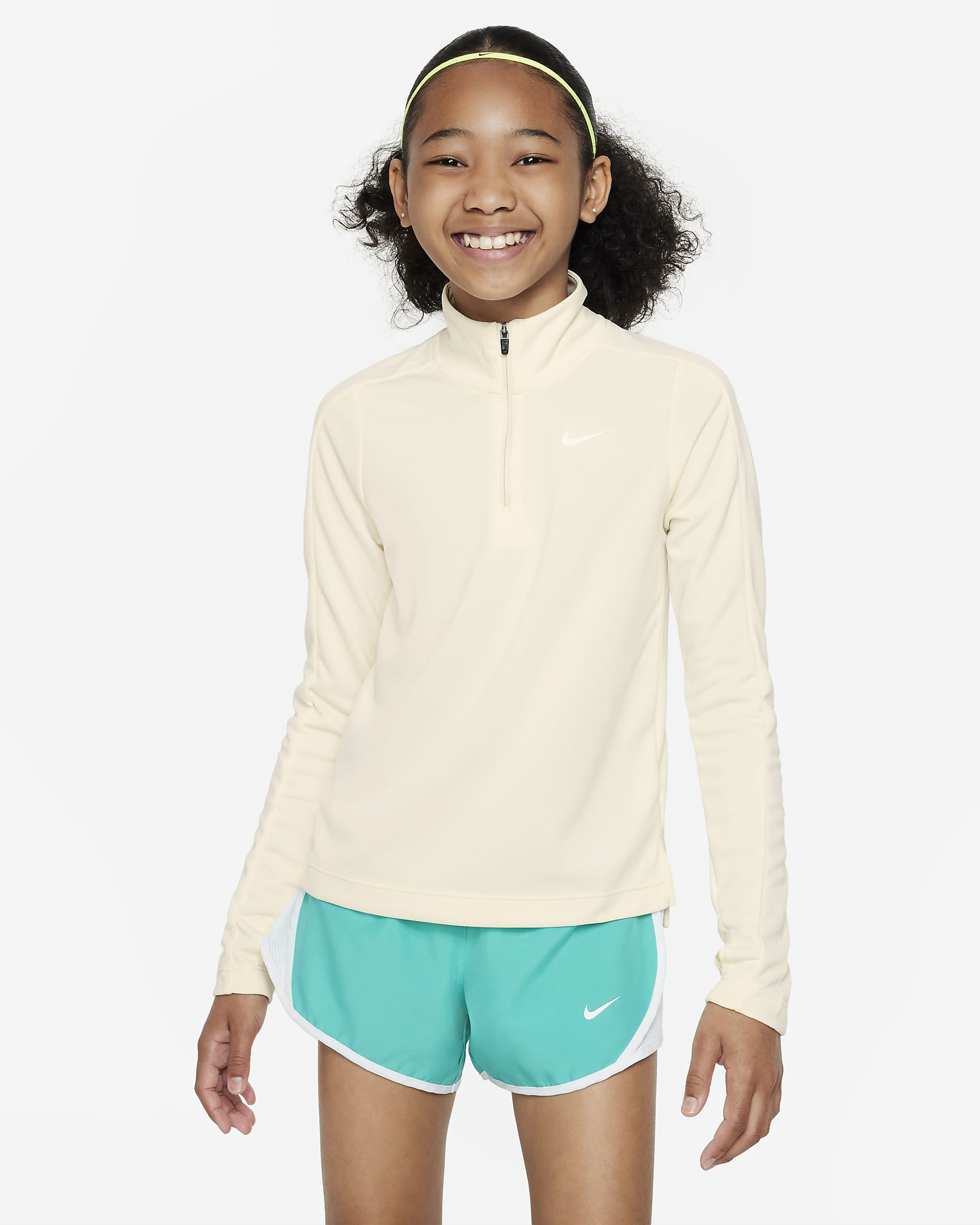 Nike Dri-FIT Older Kids' (Girls') Long-Sleeve 1/2-Zip Top. Nike AU