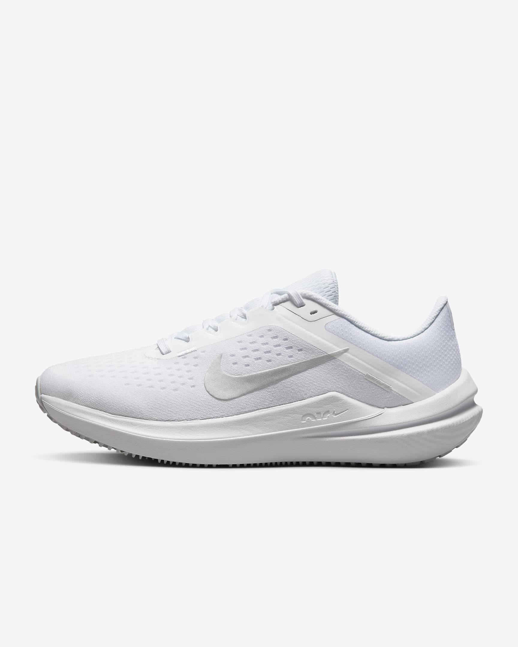 Nike Winflo 10 Women's Road Running Shoes - White/Pure Platinum/Metallic Silver