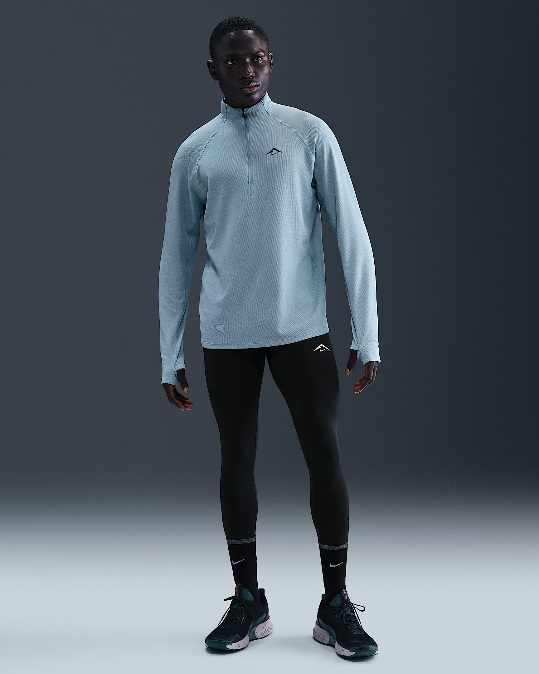Nike Lunar Ray Men's Dri-FIT ADV Running Tights - Black/Summit White