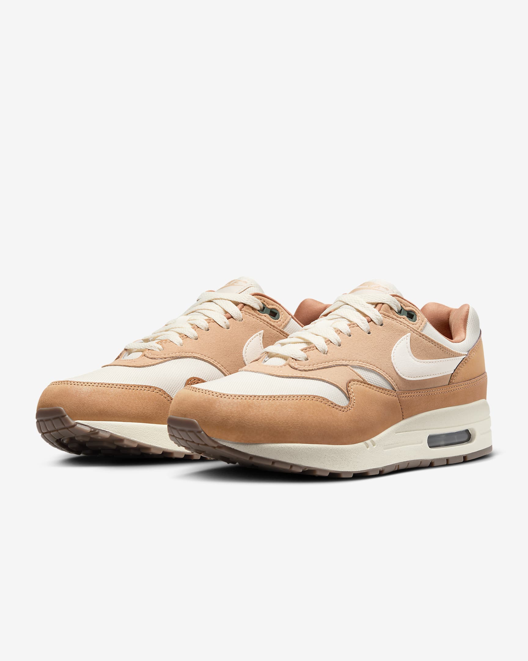 Sapatilhas Nike Air Max 1 '87 para mulher - Flax/Sesame/Verde Vintage/Coconut Milk