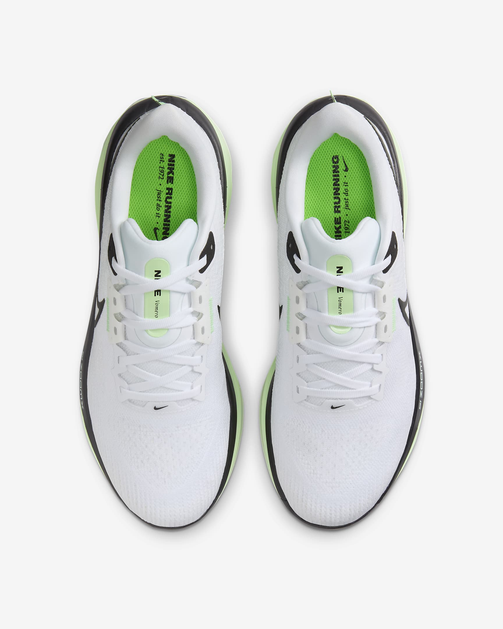 Tenis de correr en carretera para mujer Nike Vomero 17 - Blanco/Verde vapor/Verde strike/Negro