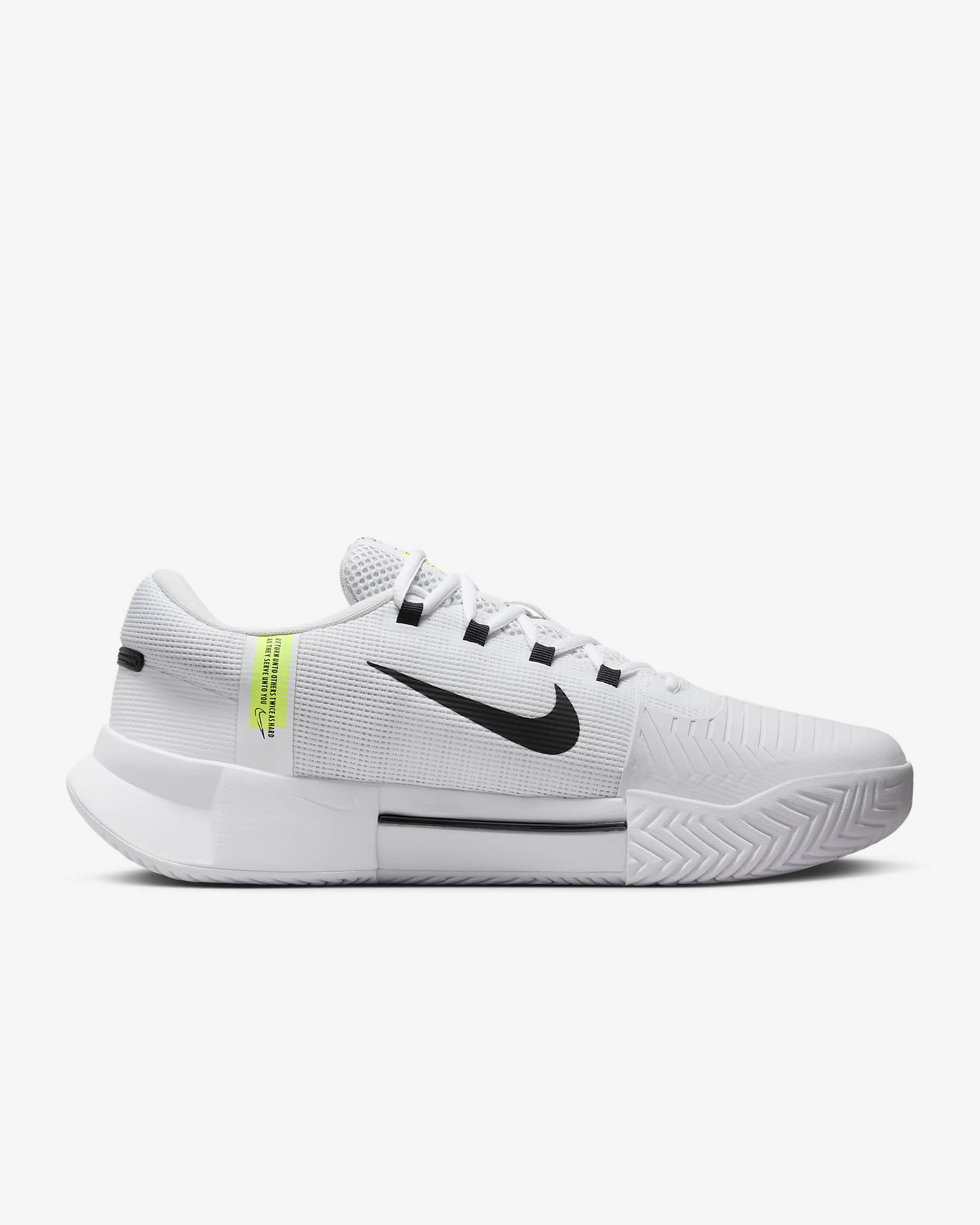 Chaussure de tennis pour surface dure Nike Zoom GP Challenge 1 pour homme - Blanc/Blanc/Noir