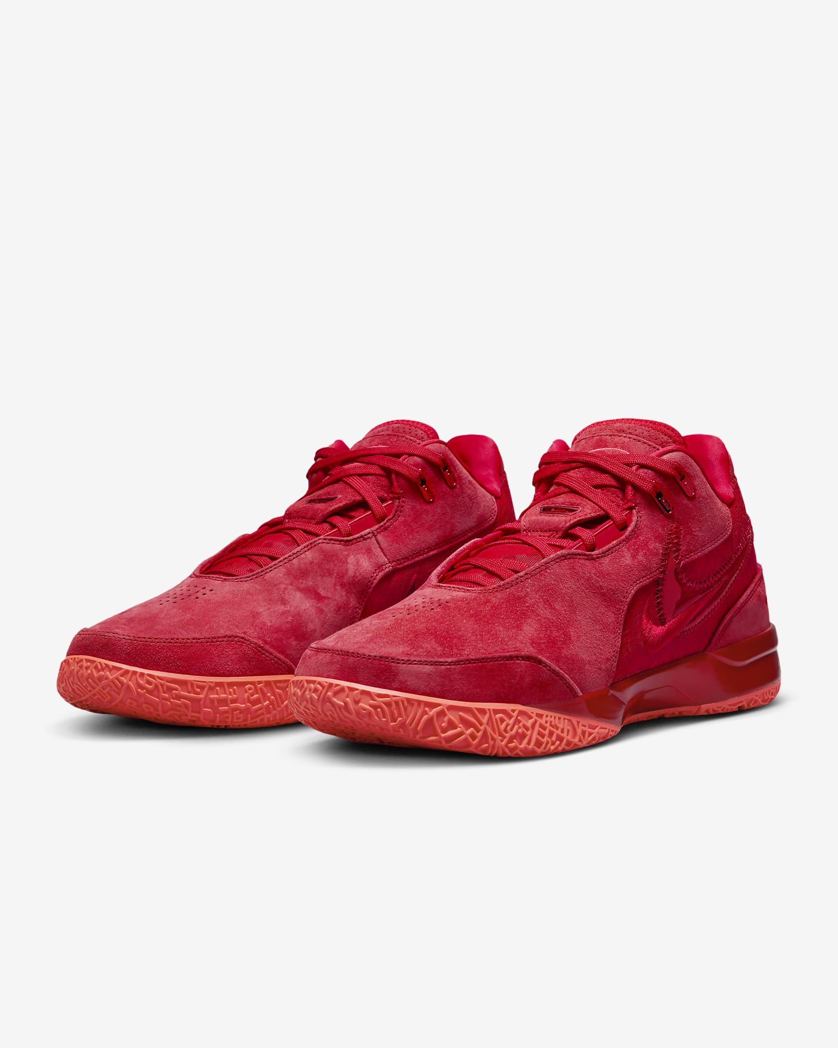 LeBron NXXT Gen AMPD EP Basketball Shoes - University Red/Bright Crimson