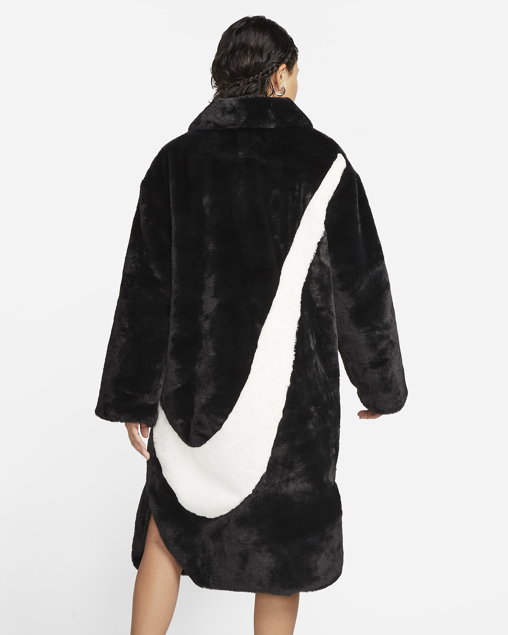 Nike Sportswear Women's Faux Fur Long Jacket. Nike IE