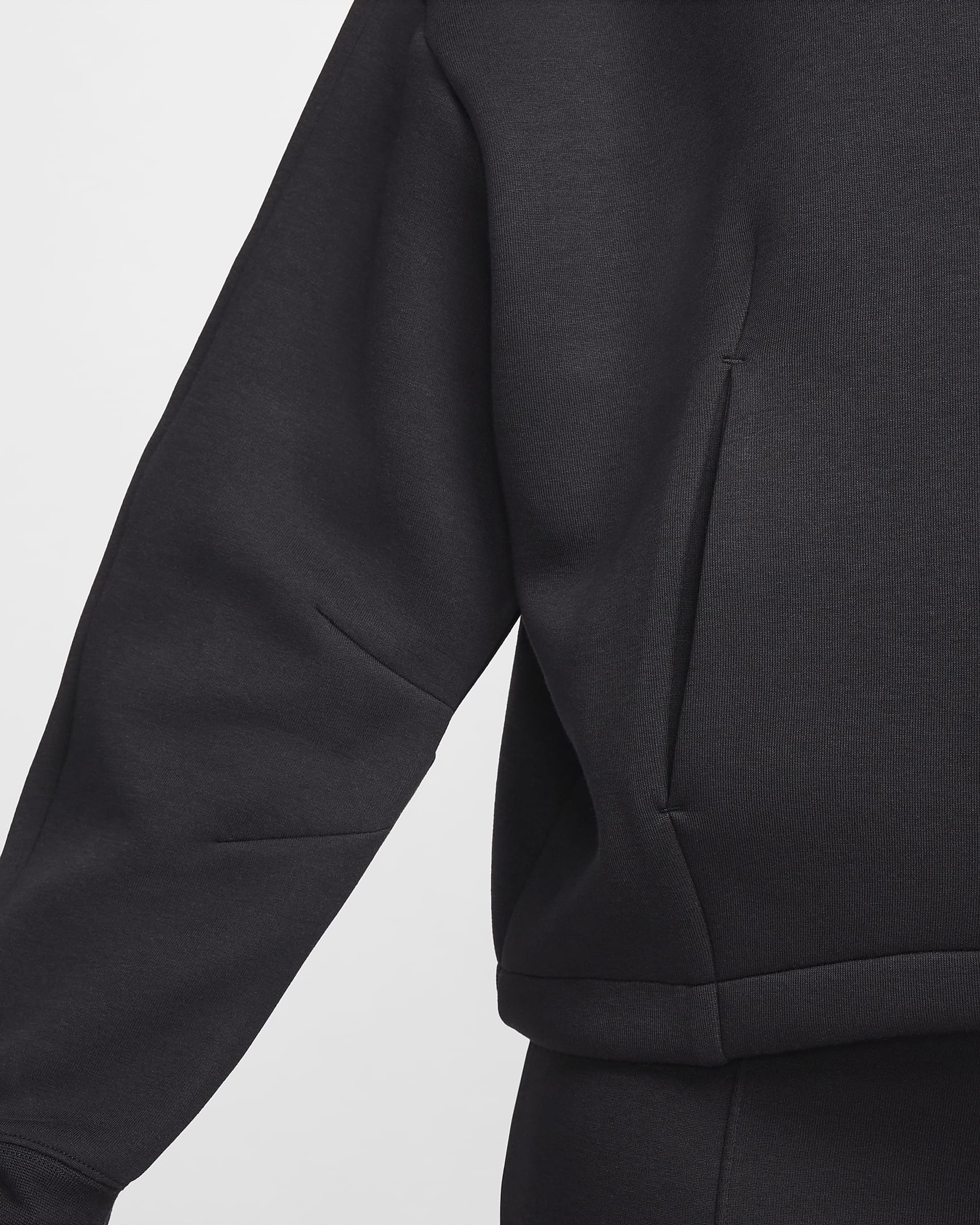 Nike Sportswear Tech Fleece túlméretes kapucnis női pulóver - Fekete/Fekete