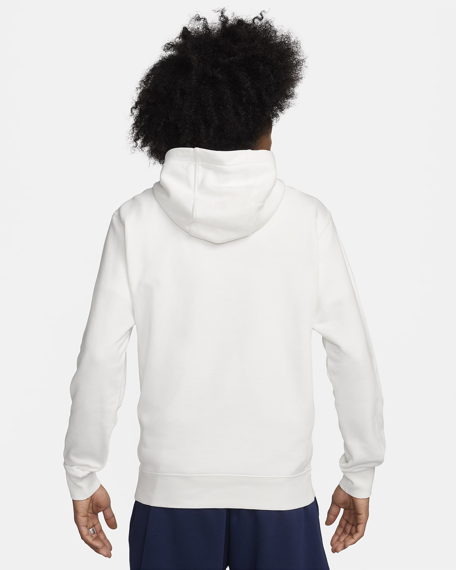 Felpa pullover con cappuccio Nike Sportswear Club - Uomo - Sail/Sail/Bianco