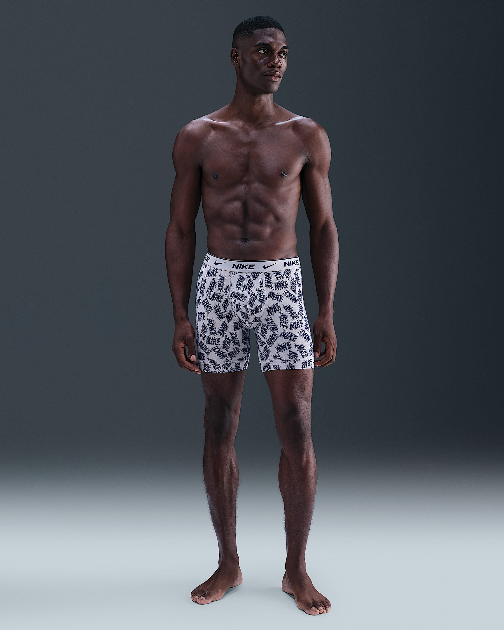 Nike Dri-FIT Essential Cotton Stretch Men's Boxer Briefs (3-Pack) - Grey Stone
