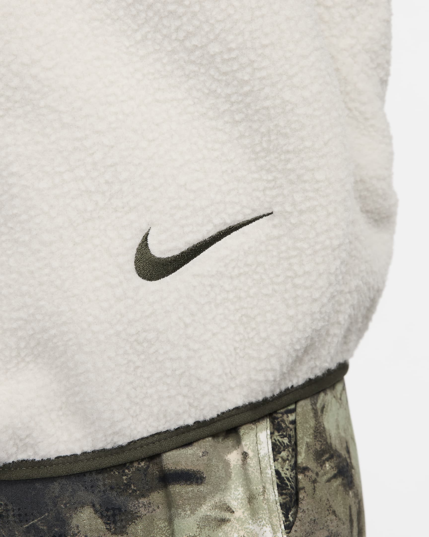 Nike ACG Men's Balaclava Retro Fleece Pullover - Light Bone/Cargo Khaki/Black/Cargo Khaki