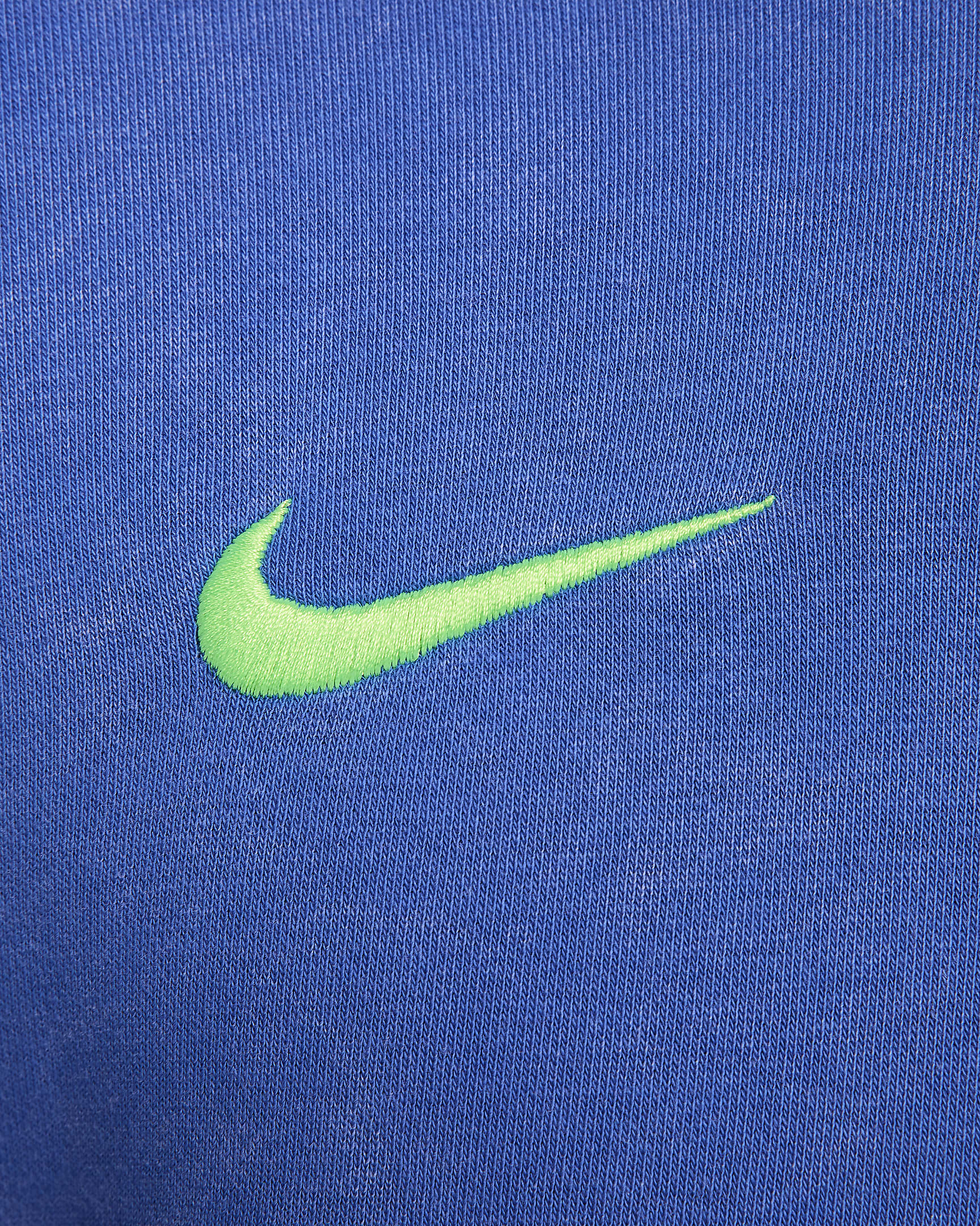 Sweat à capuche et zip en molleton Nike Football FC Barcelona Club 3e tenue pour homme - Hyper Royal/Lime Blast