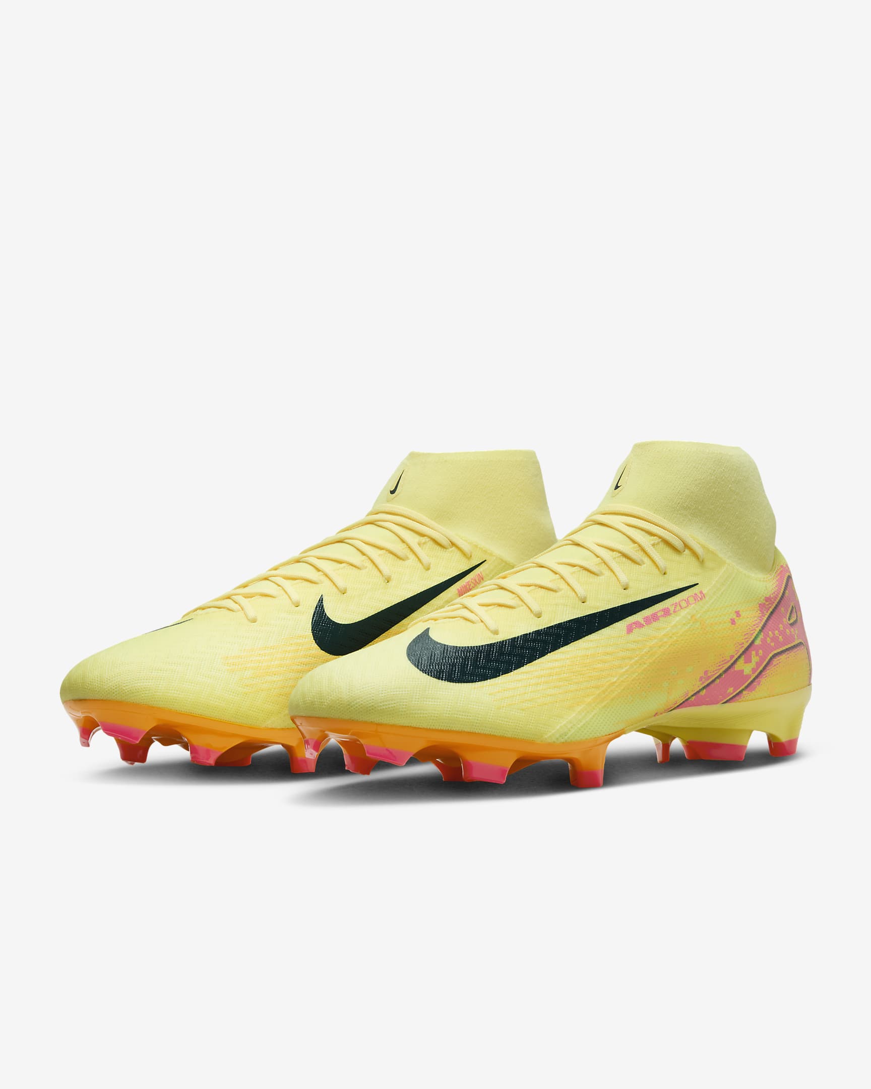 Nike Mercurial Superfly 10 Academy "Kylian Mbappé" MG High-Top-Fußballschuh - Light Laser Orange/Armory Navy