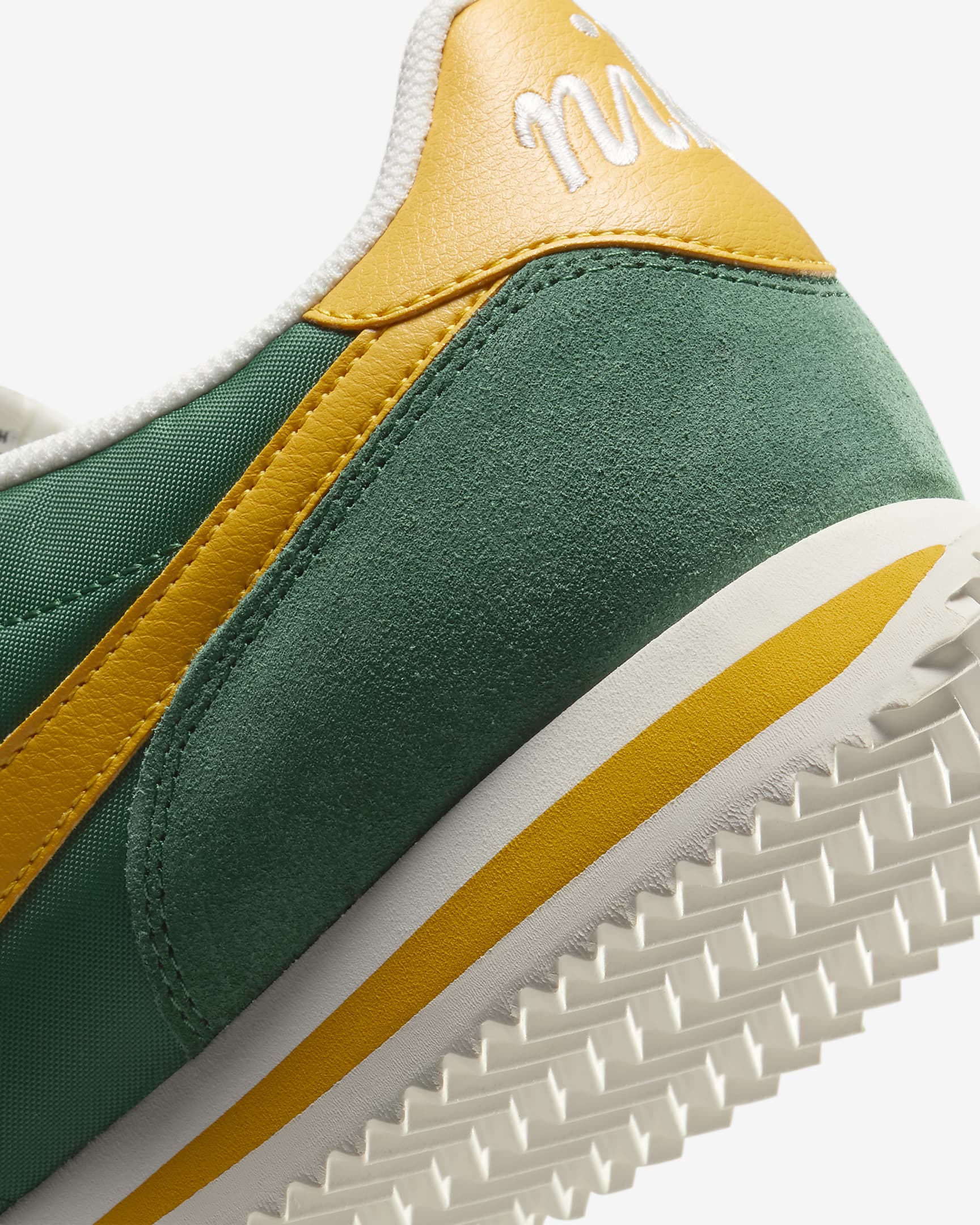 รองเท้าผู้ชาย Nike Cortez Textile - Gorge Green/Sail/Alpha Orange/Yellow Ochre