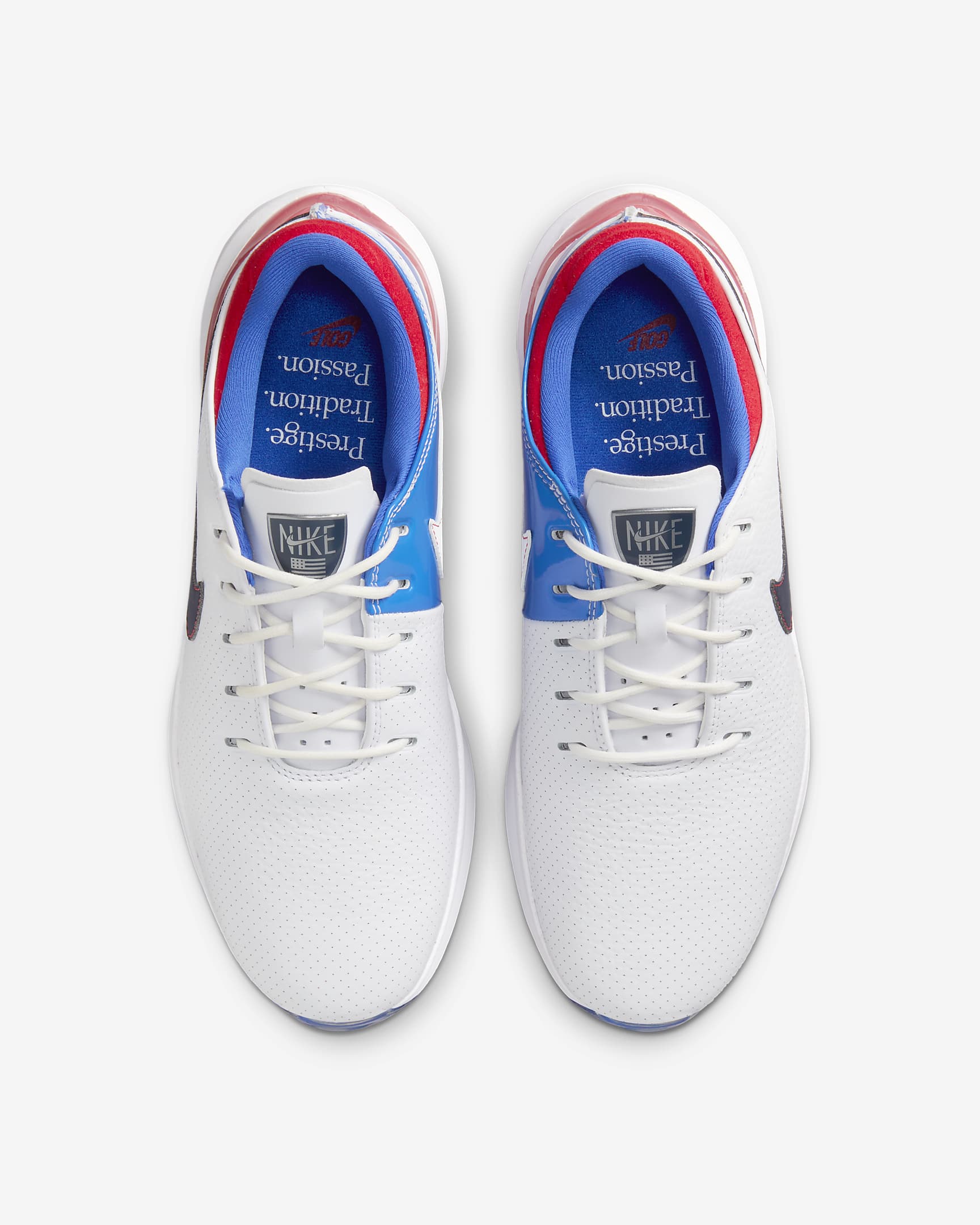 Nike Air Zoom Victory Tour 3 NRG Men's Golf Shoes - White/Challenge Red/Hyper Royal/Obsidian