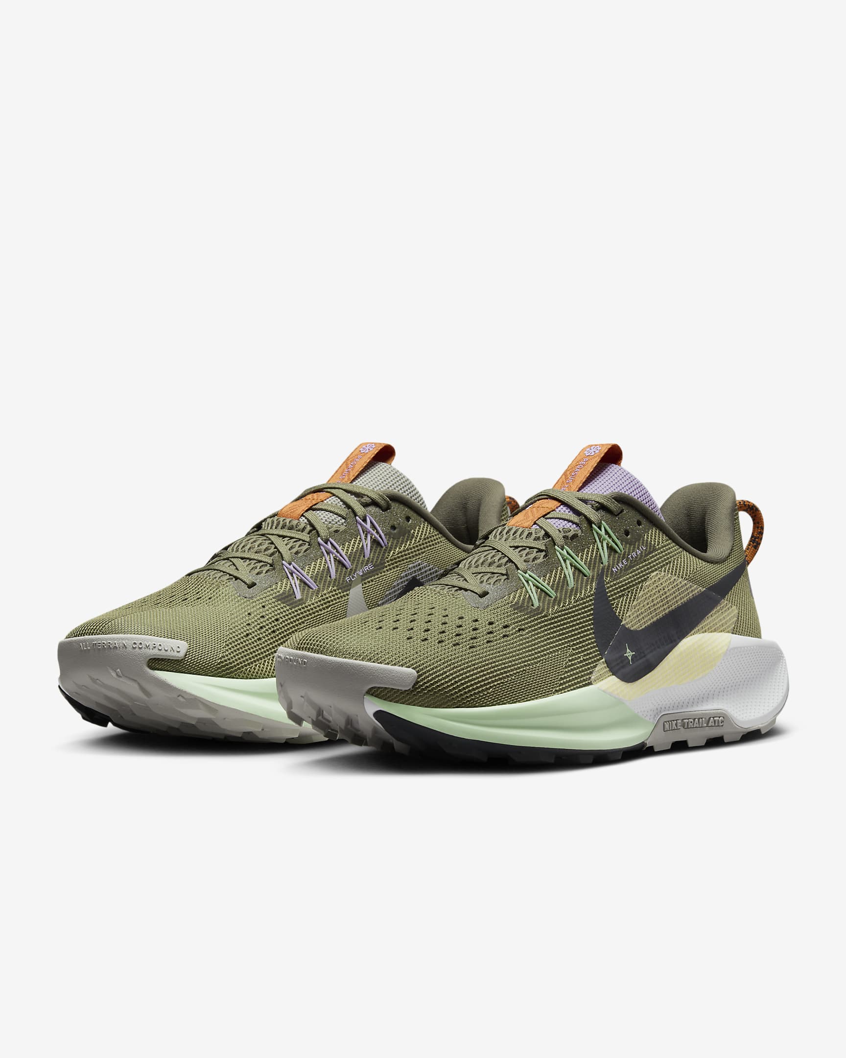 Sapatilhas de running para trilhos Nike Pegasus Trail 5 para homem - Medium Olive/Neutral Olive/Verde Vapor/Anthracite