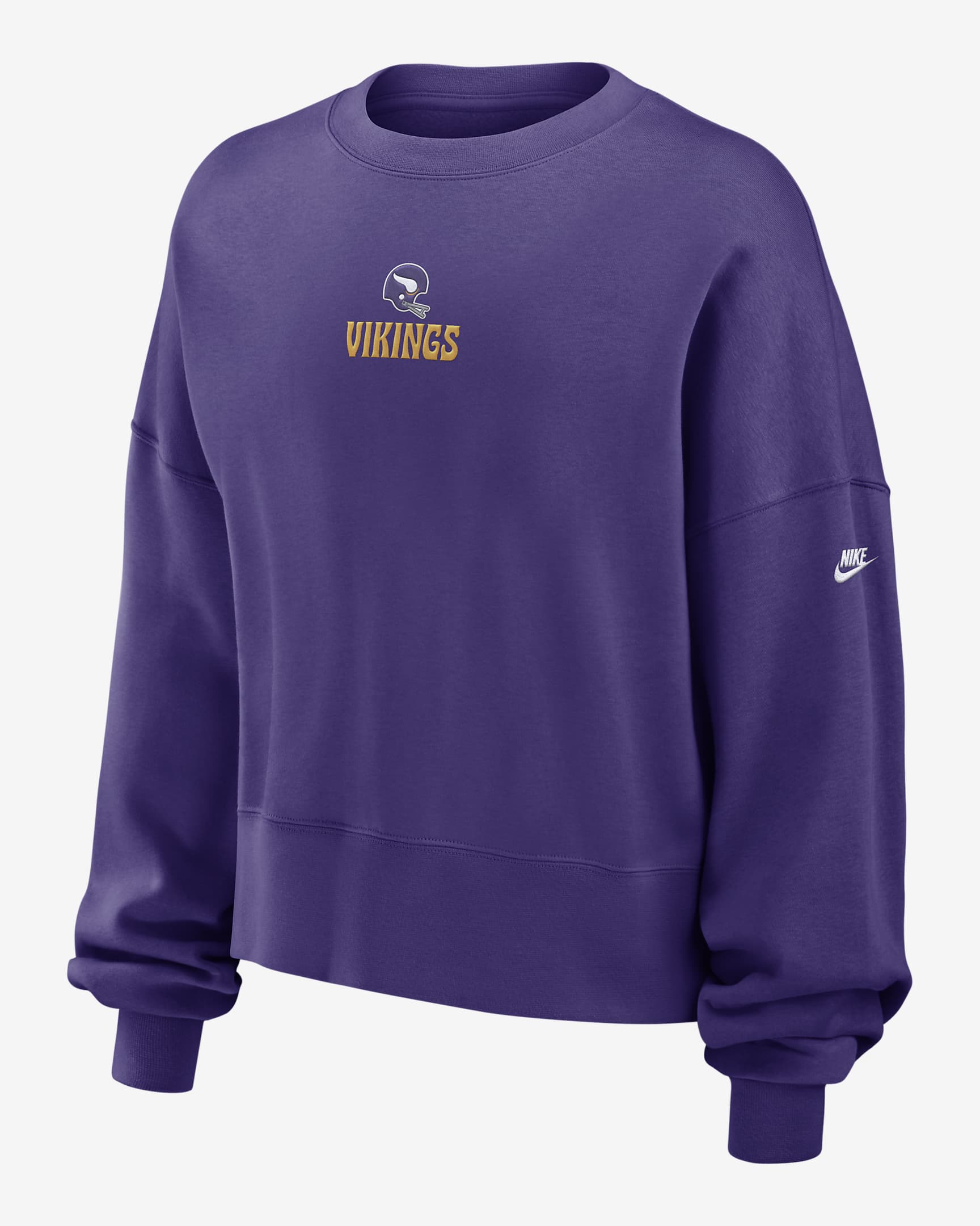 Minnesota Vikings Rewind Women's Nike NFL Pullover Crew - Court Purple