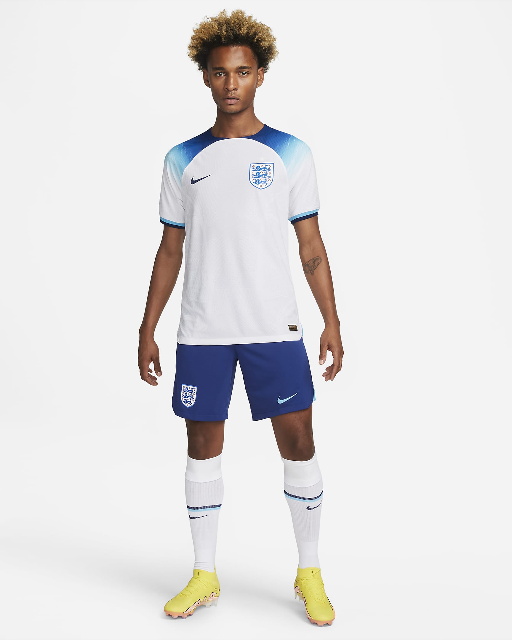England 2022/23 Match Home Men's Nike DriFIT ADV Football Shirt. Nike UK