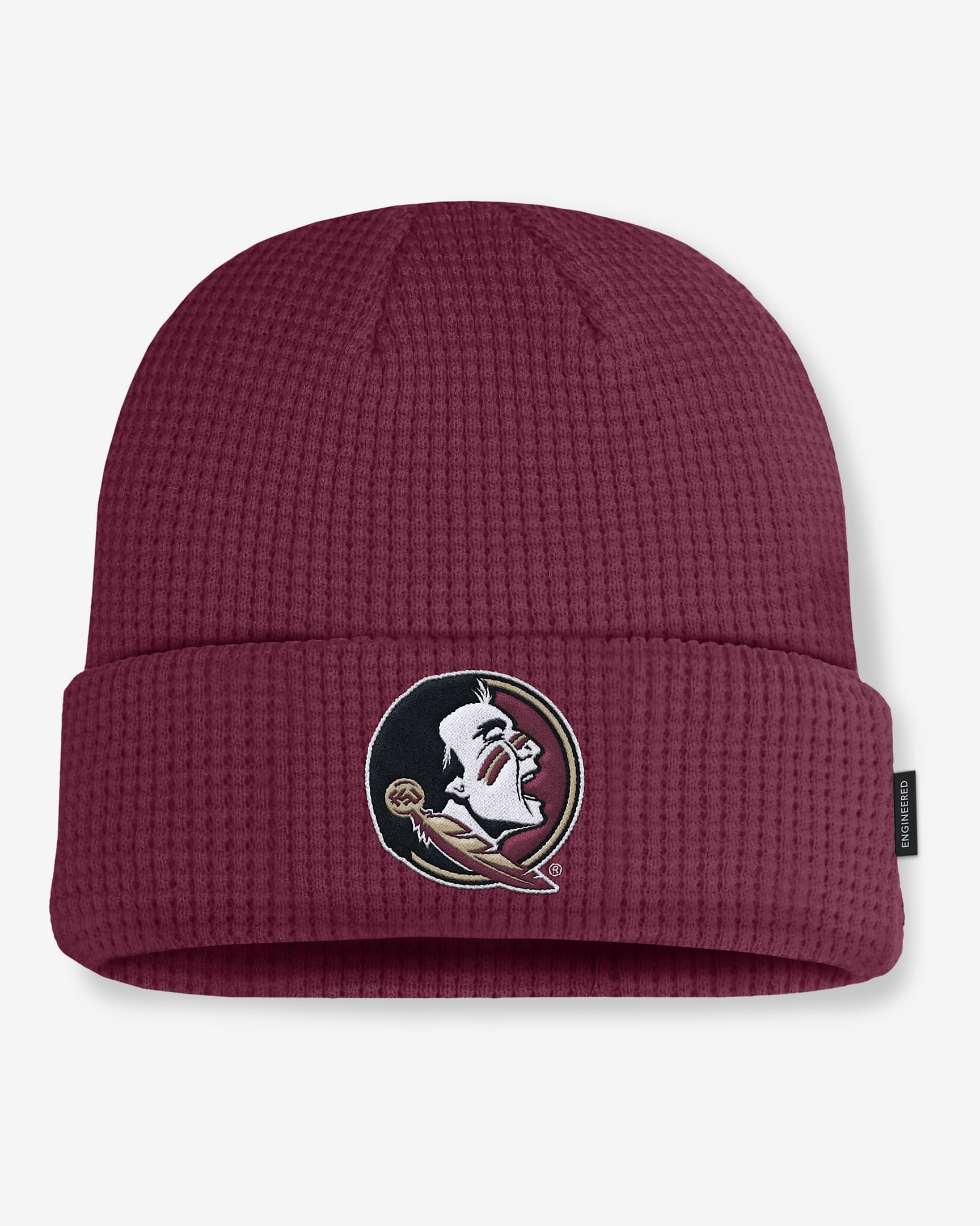 Florida State Seminoles Sideline Terra Men's Nike College Cuffed Beanie - Team Maroon