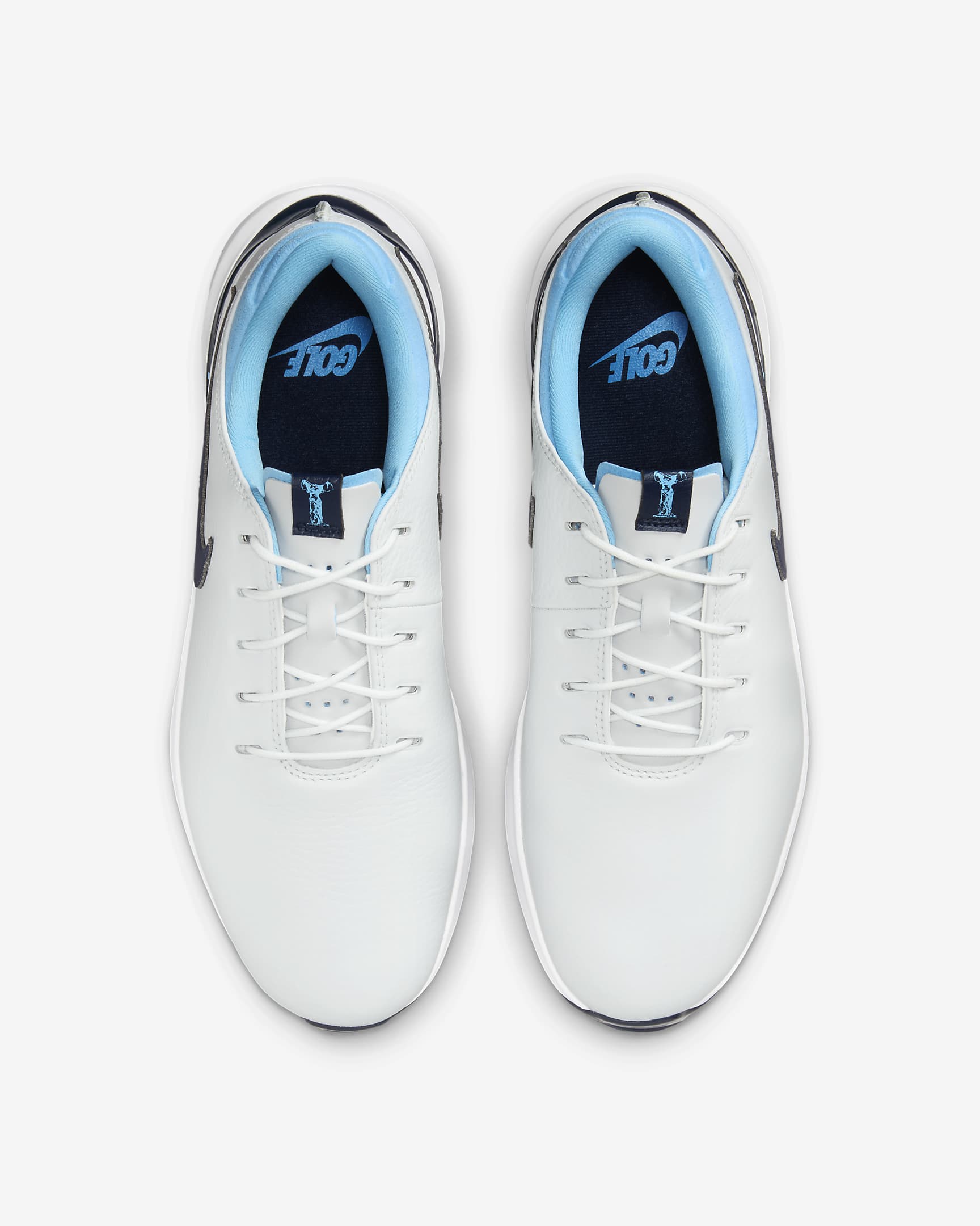 Tenis de golf para hombre Nike Air Zoom Victory Tour 3 - Platino puro/Blanco/Azul acuario/Obsidiana